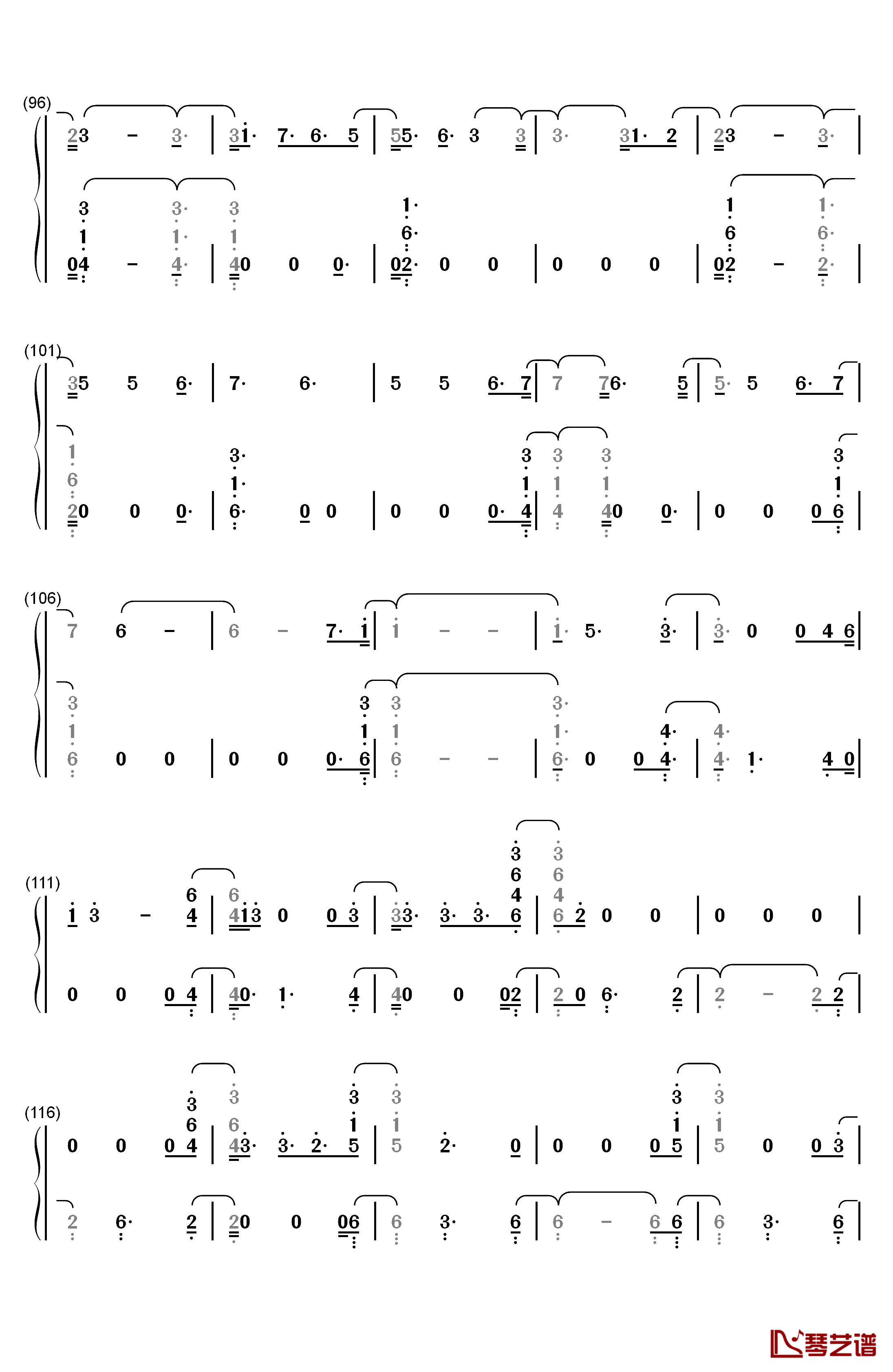 Witness钢琴简谱-数字双手-Katy Perry5