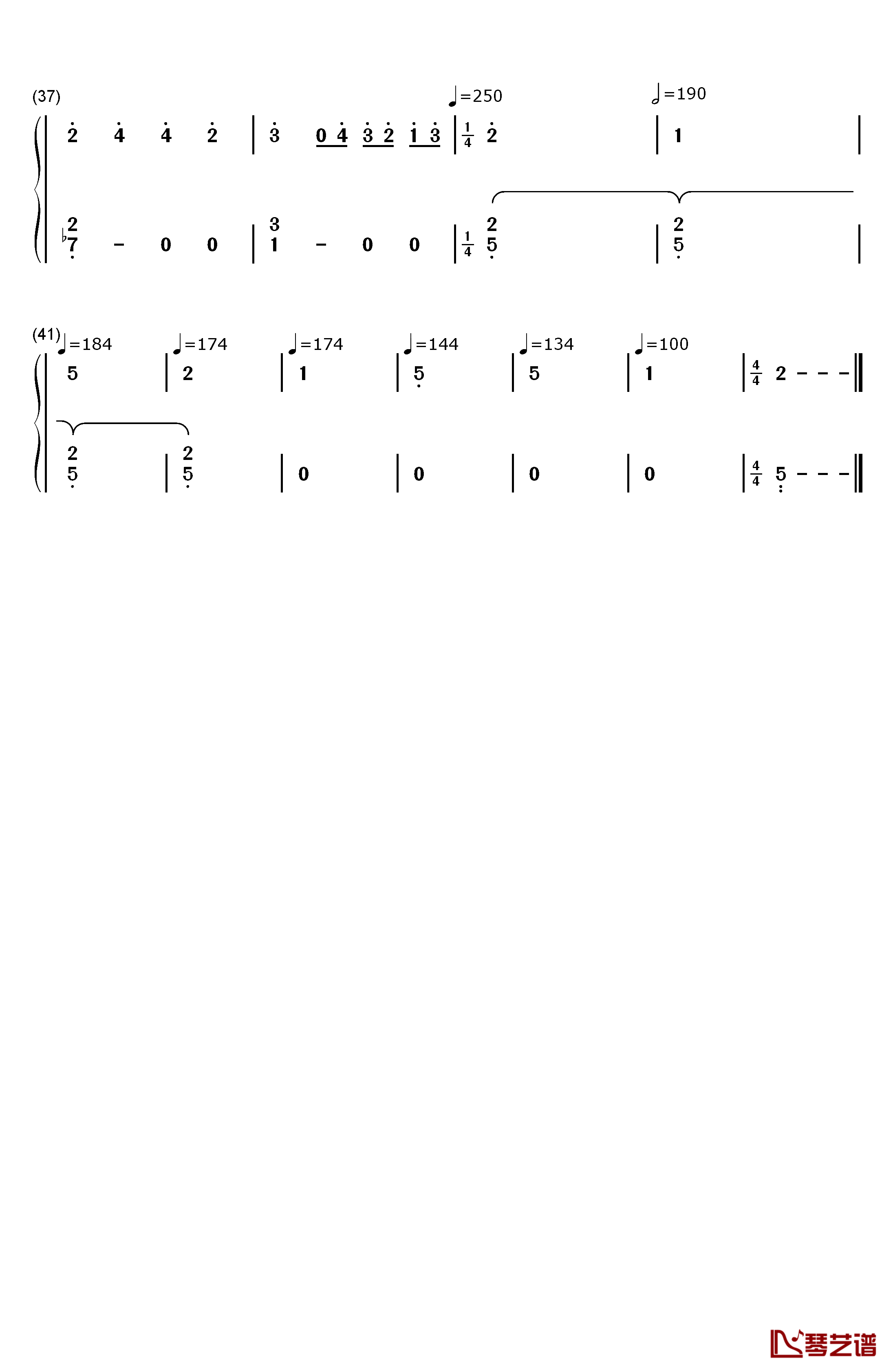 The Piano钢琴简谱-数字双手-猎豹移动公司3