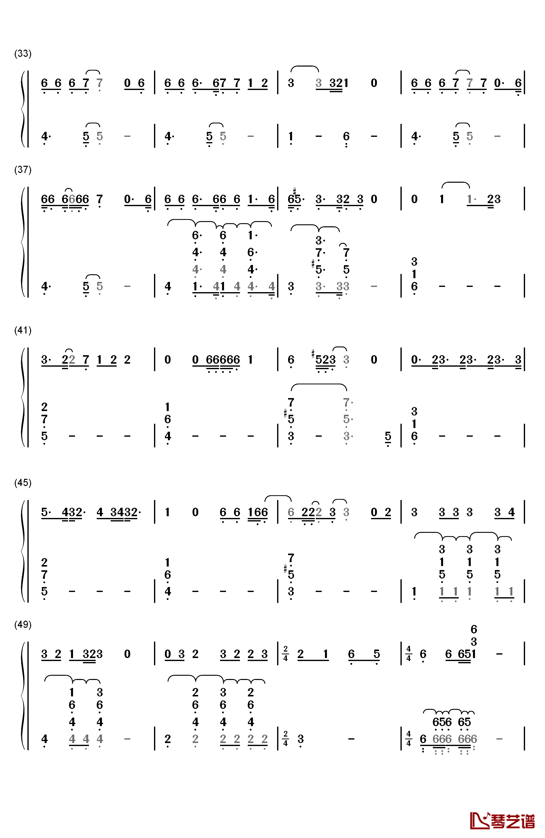 Don't Let Me Be Misunderstood钢琴简谱-数字双手-Lana Del Rey3