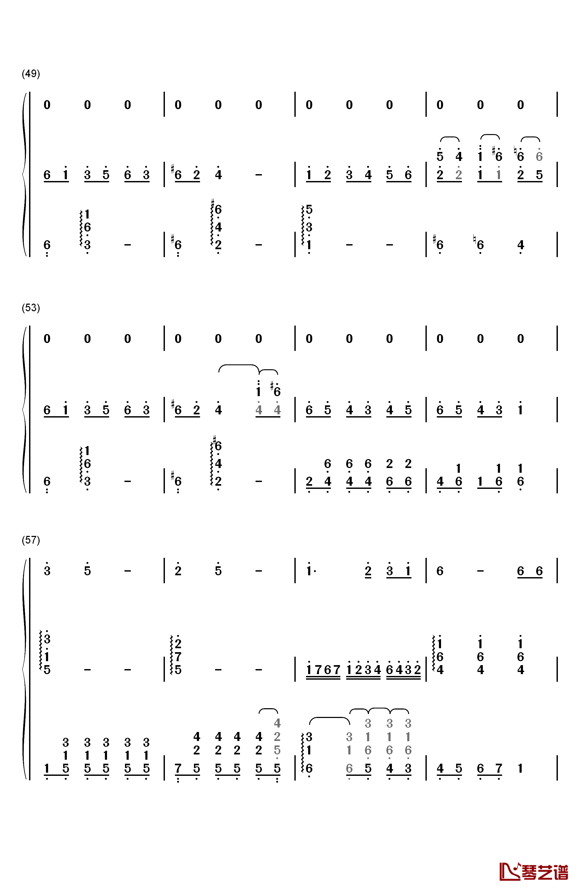 ひかりにわ钢琴简谱-数字双手-早见沙织5