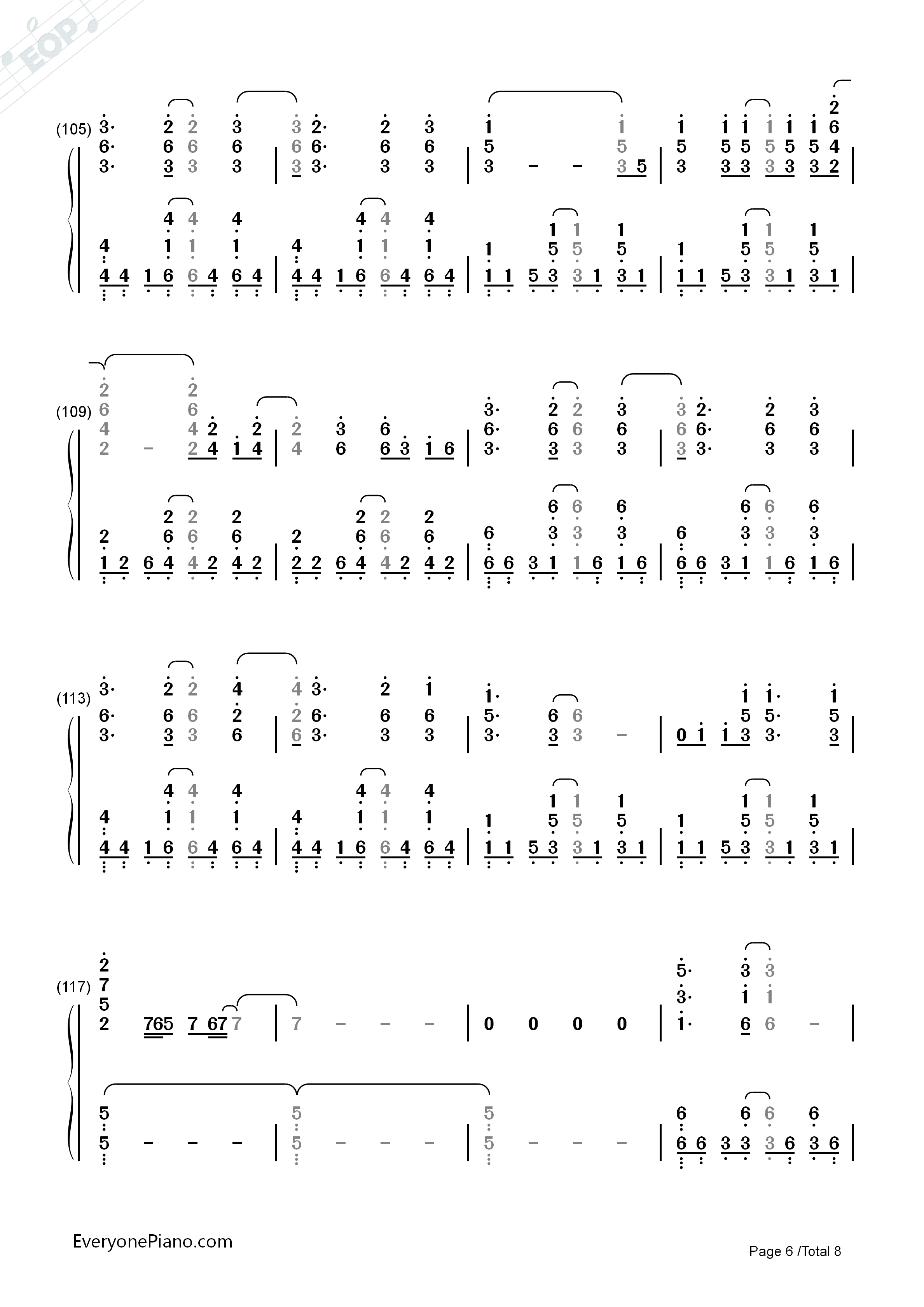 Turning Tables钢琴简谱-Adele演唱6