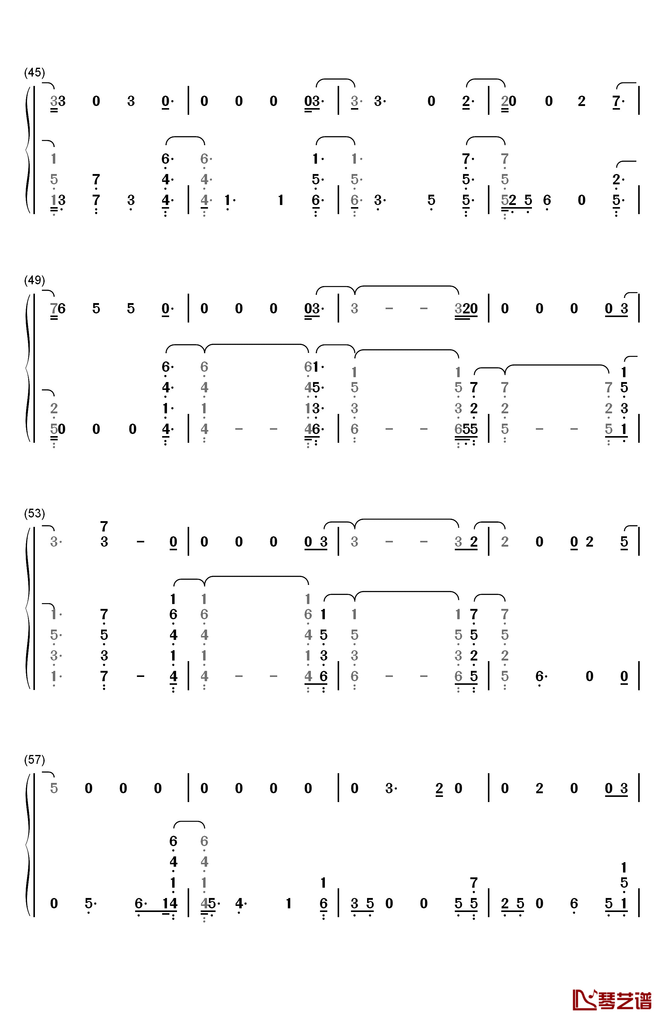 Dress钢琴简谱-数字双手-Taylor Swift4