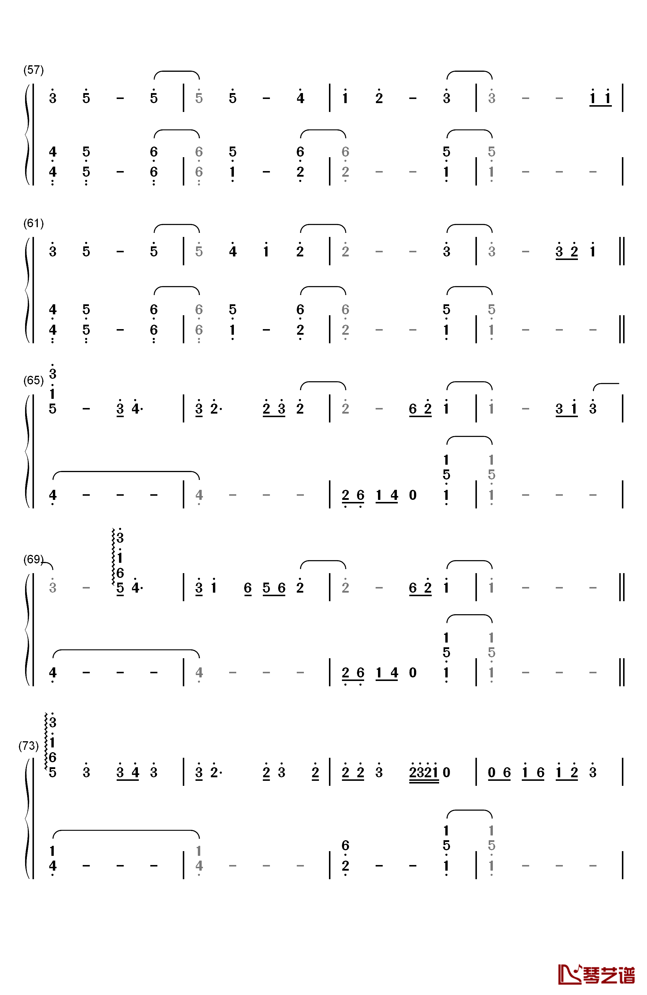 No One Knows Me Like the Piano钢琴简谱-数字双手-Sampha4