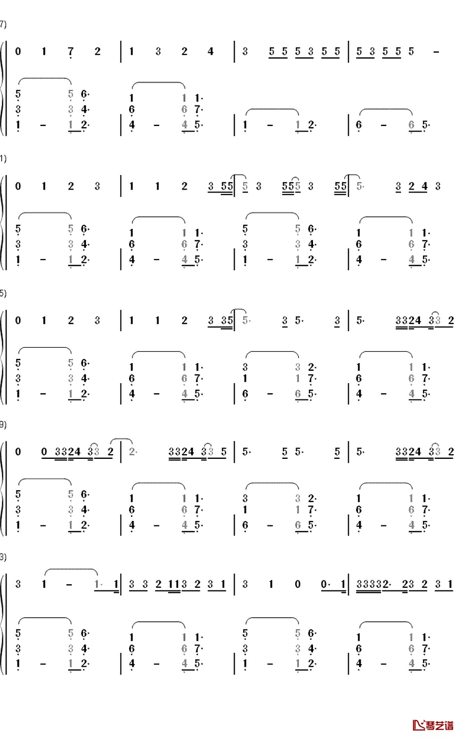 Cannonball钢琴简谱-数字双手-Lea Michele2