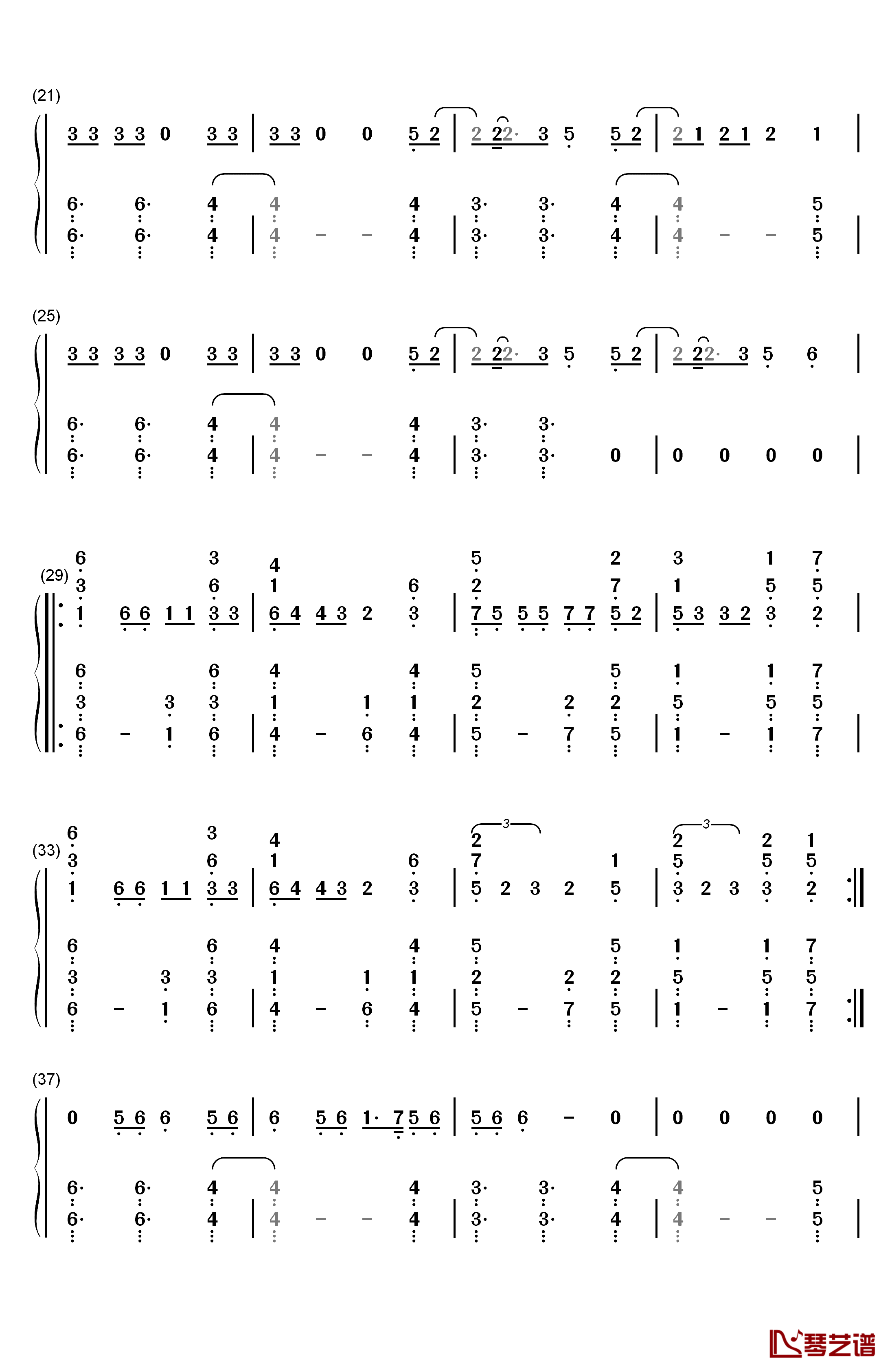 None Of My Business钢琴简谱-数字双手-Cher Lloyd2