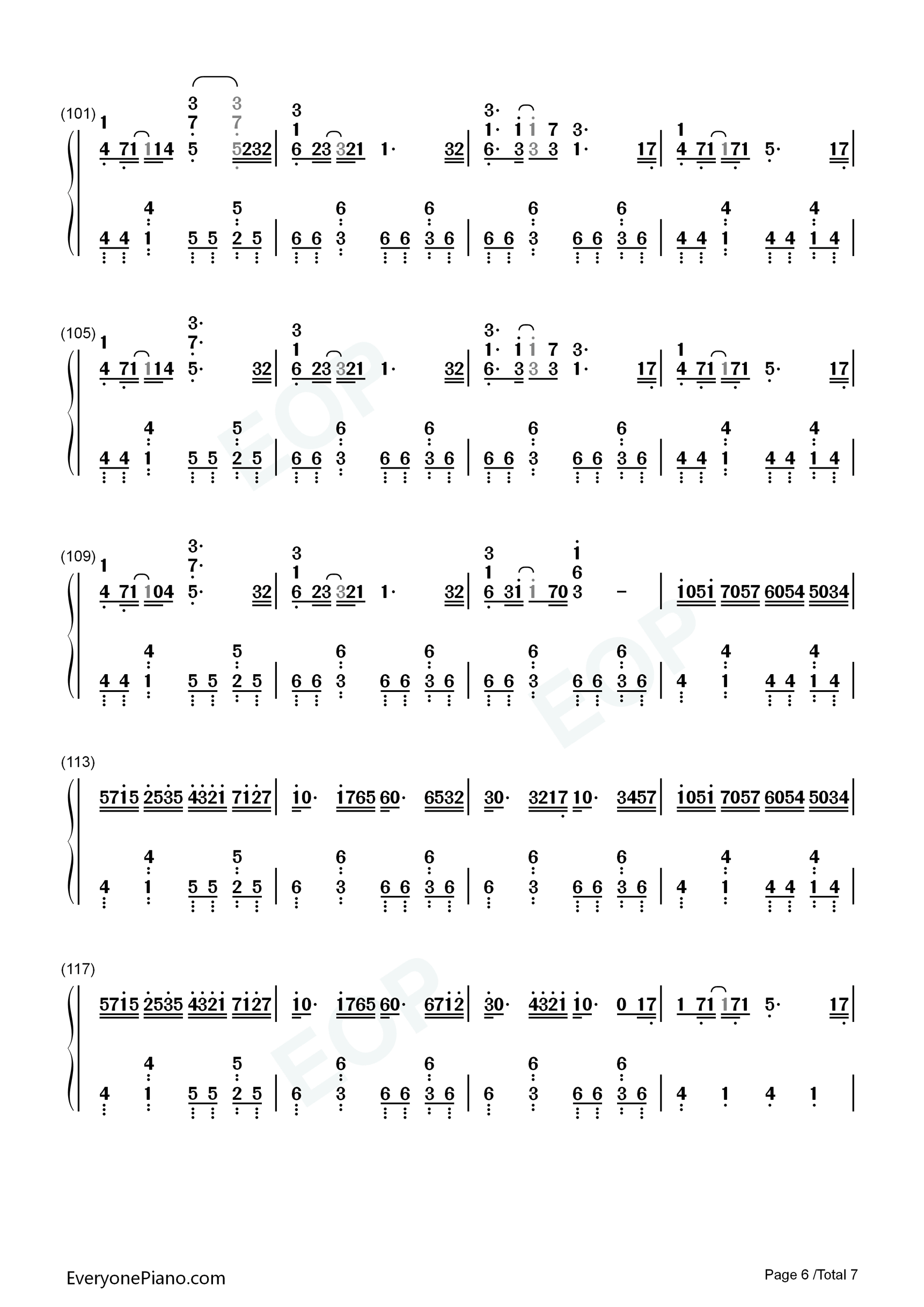 dorchadas钢琴简谱-Rita演唱6