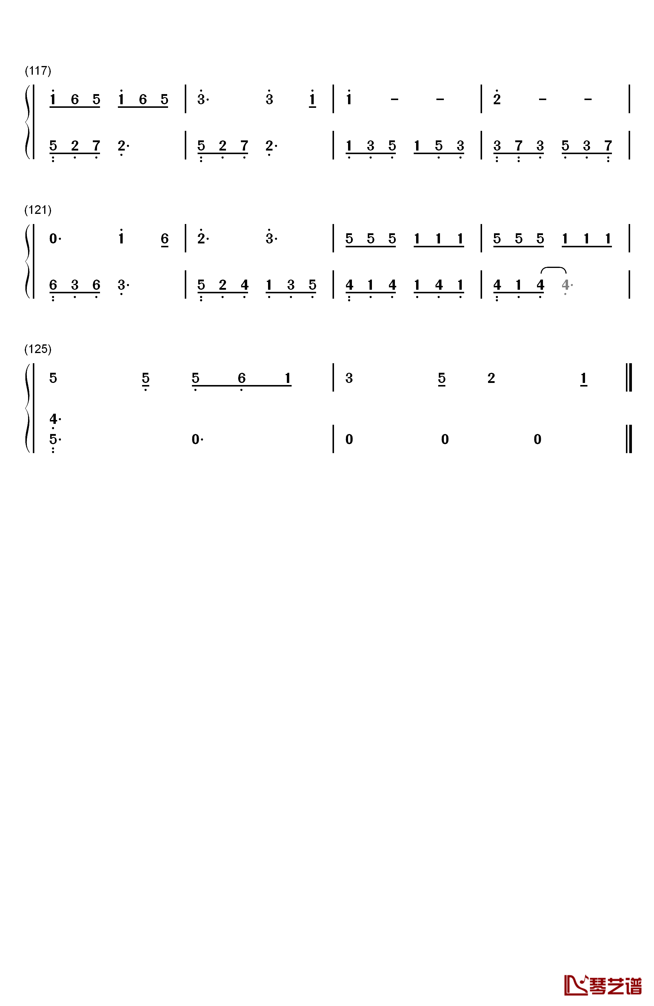 Make It Count钢琴简谱-数字双手-Chen6