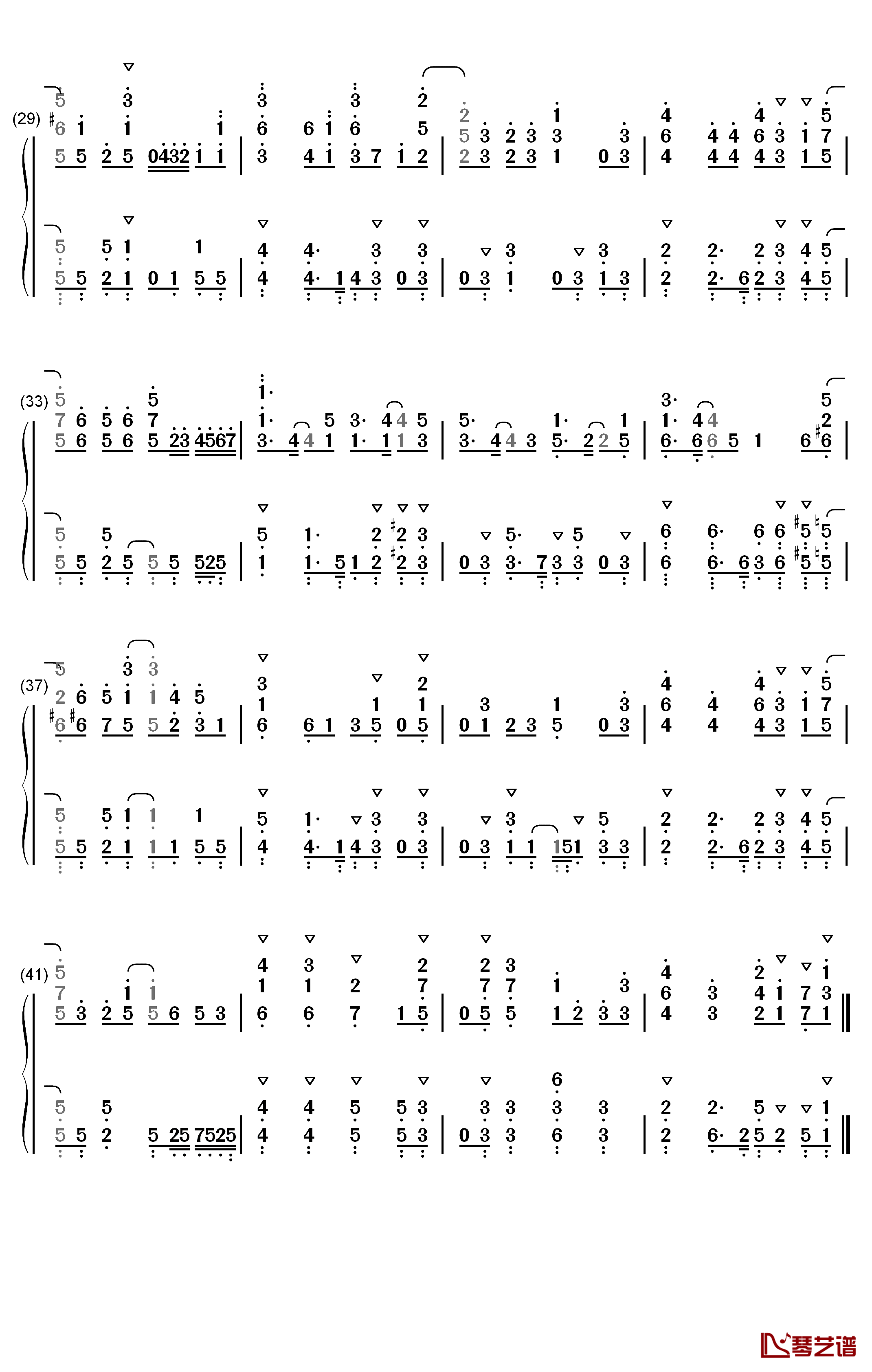 ユメシンデレラ钢琴简谱-数字双手-麻仓桃3