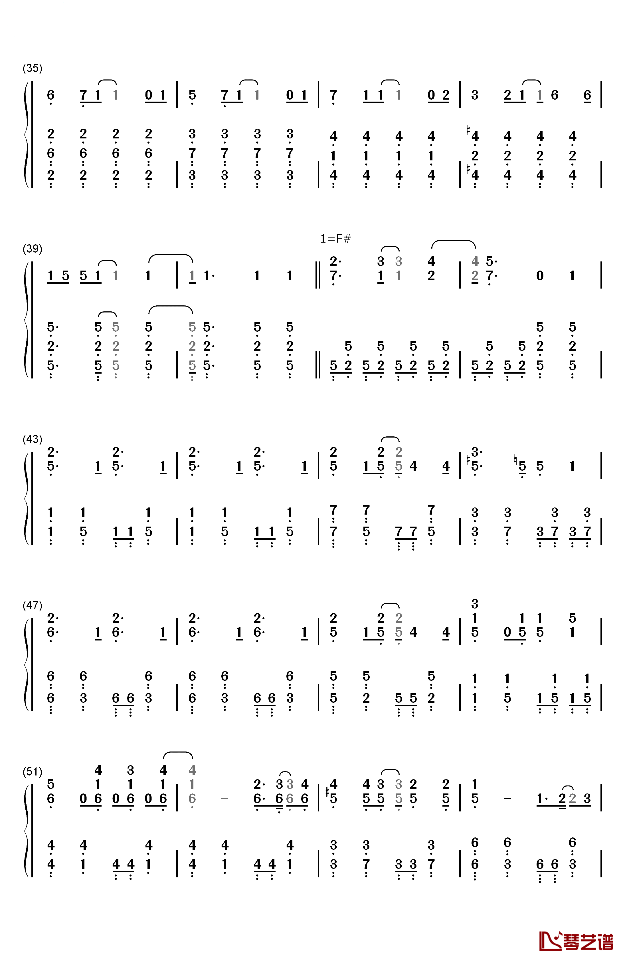 発見者はワタシ钢琴简谱-数字双手-たぴみる3