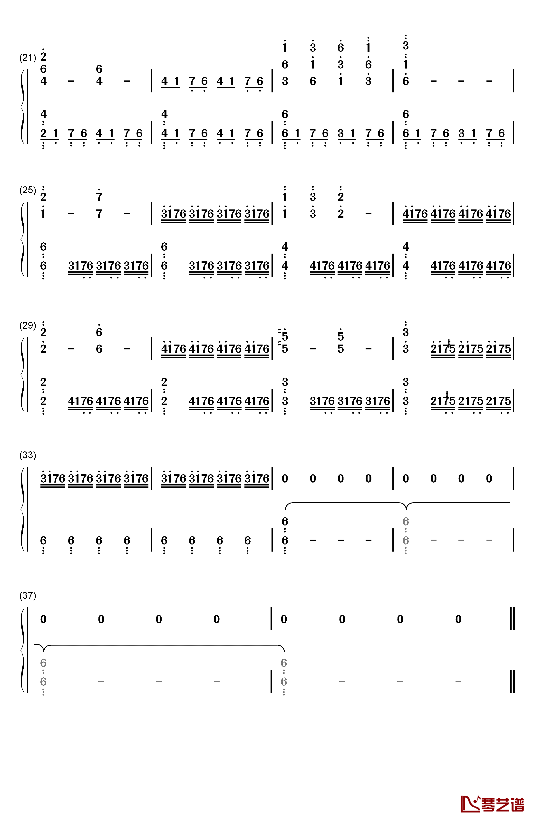 Daredevil Theme钢琴简谱-数字双手-Graeme Revell2