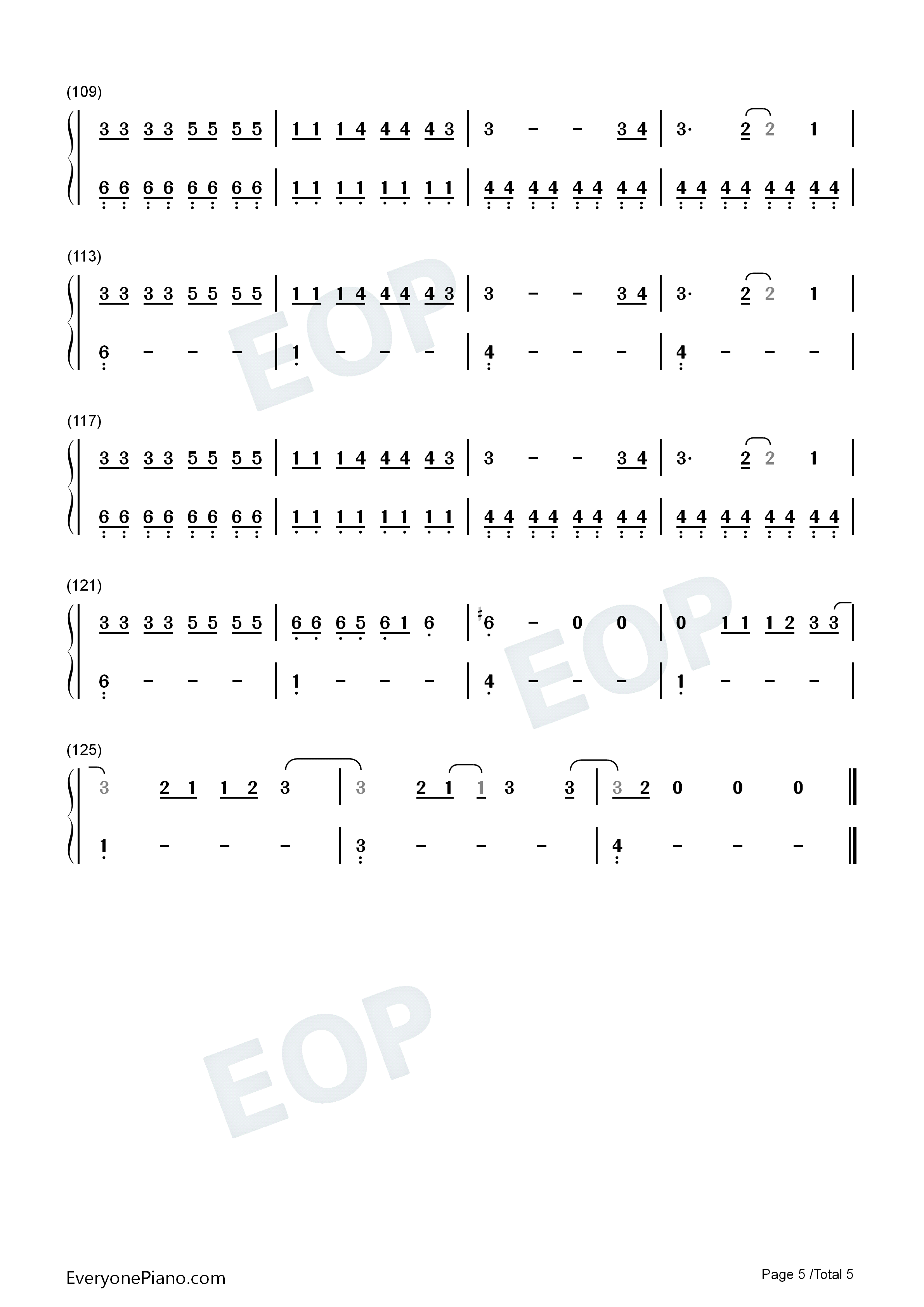 Use Somebody钢琴简谱-Kings of Leon演唱5