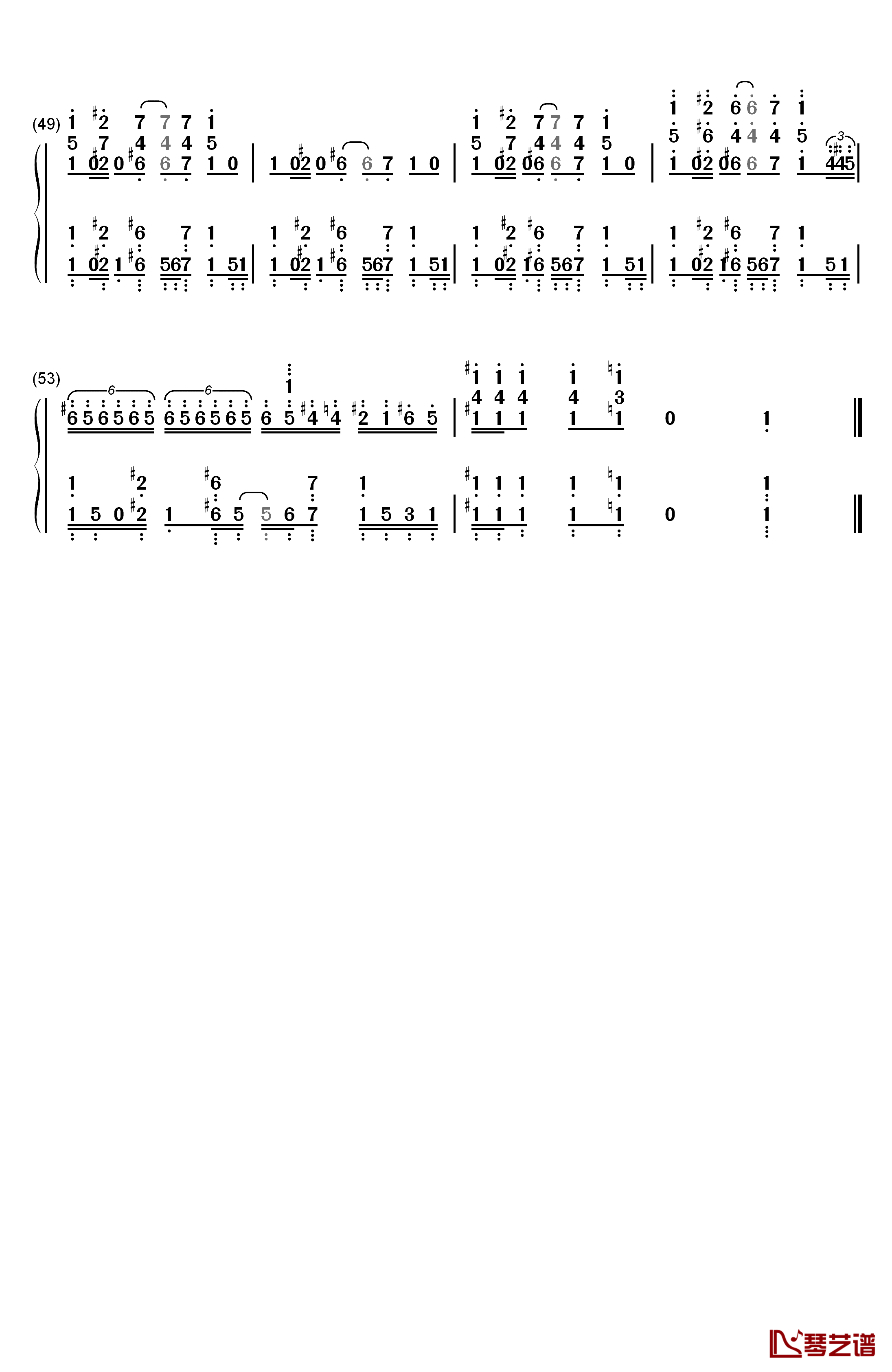 異世界かるてっと钢琴简谱-数字双手-日野聪 福岛润 小林裕介 悠木碧4