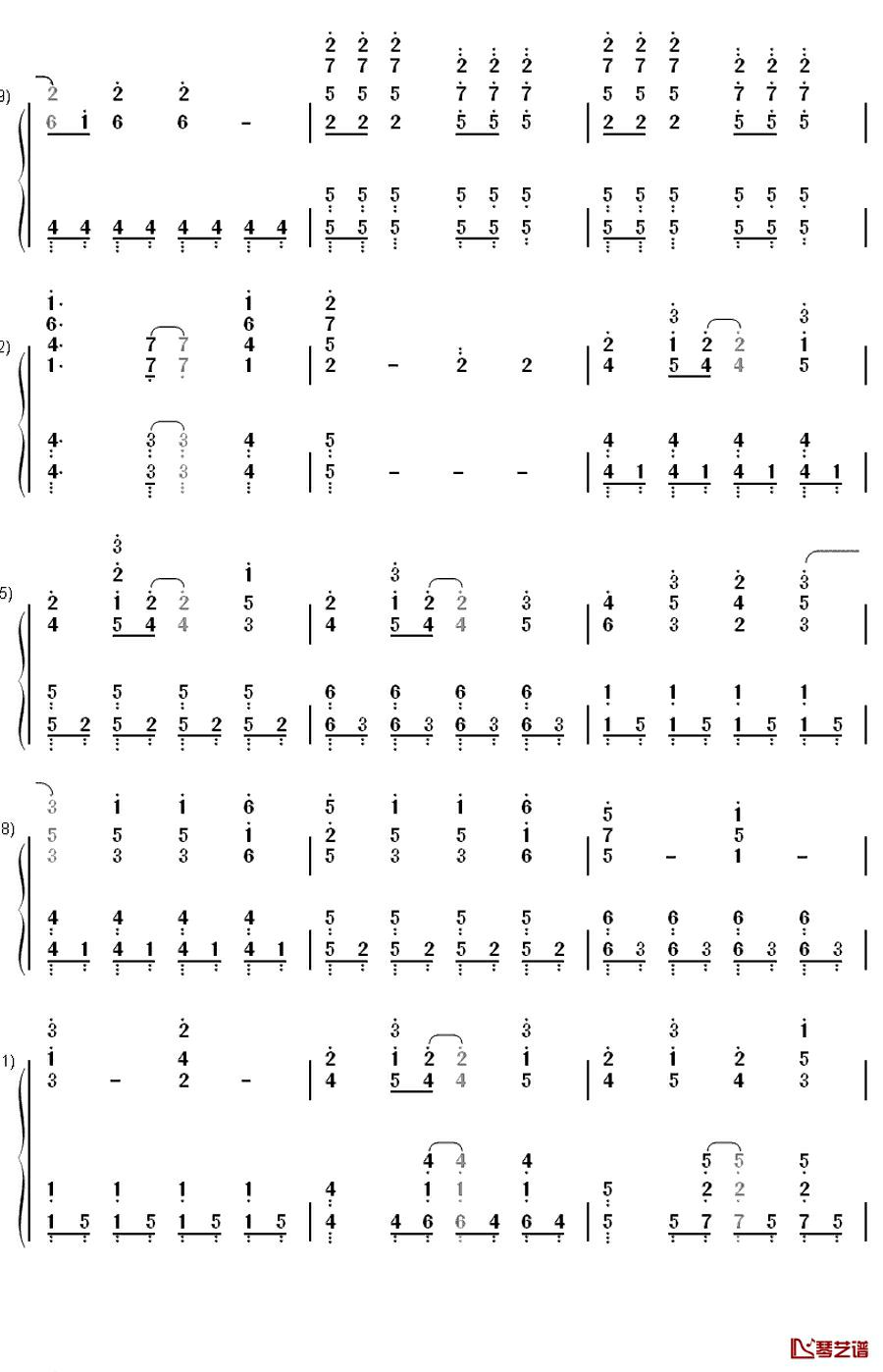 Can Do钢琴简谱-数字双手-GRANRODEO4