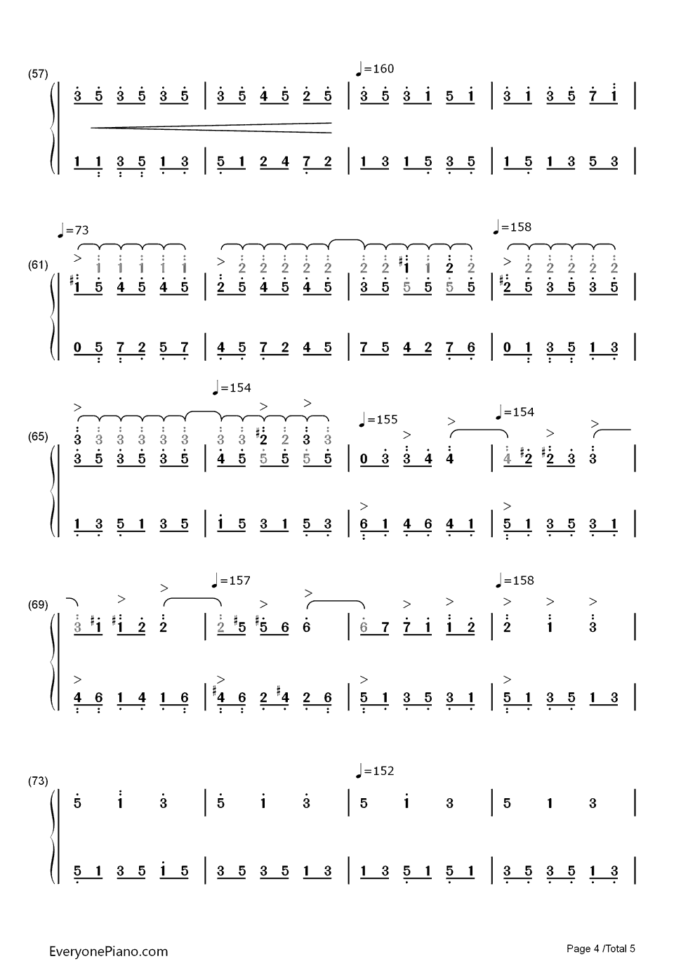 Dawn钢琴简谱-数字双手-Dario Marianelli4