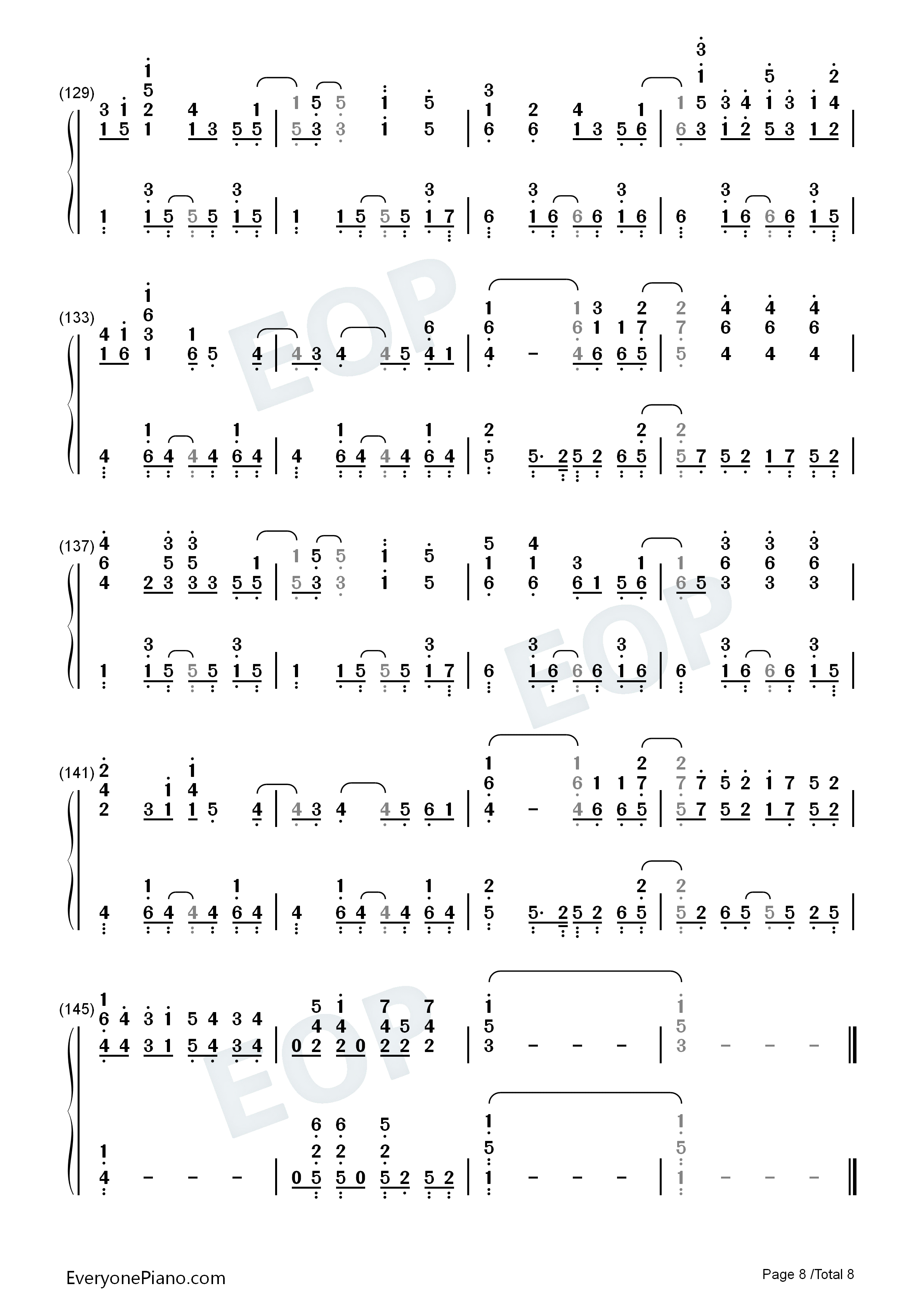 ユメイロコンパス钢琴简谱-Fourfolium演唱8