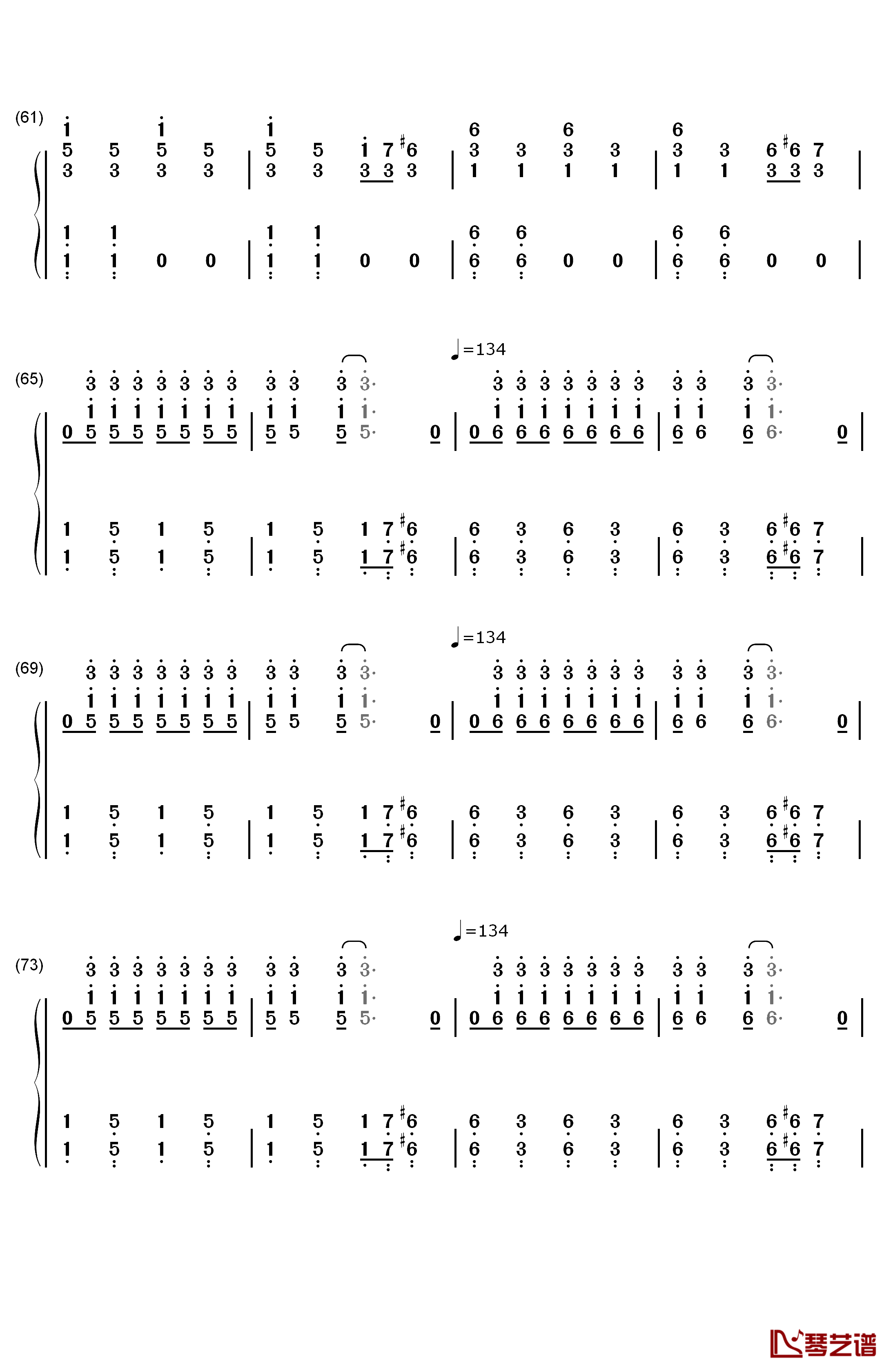 One Way Or Another (Teenage Kicks)钢琴简谱-数字双手-One Direction5