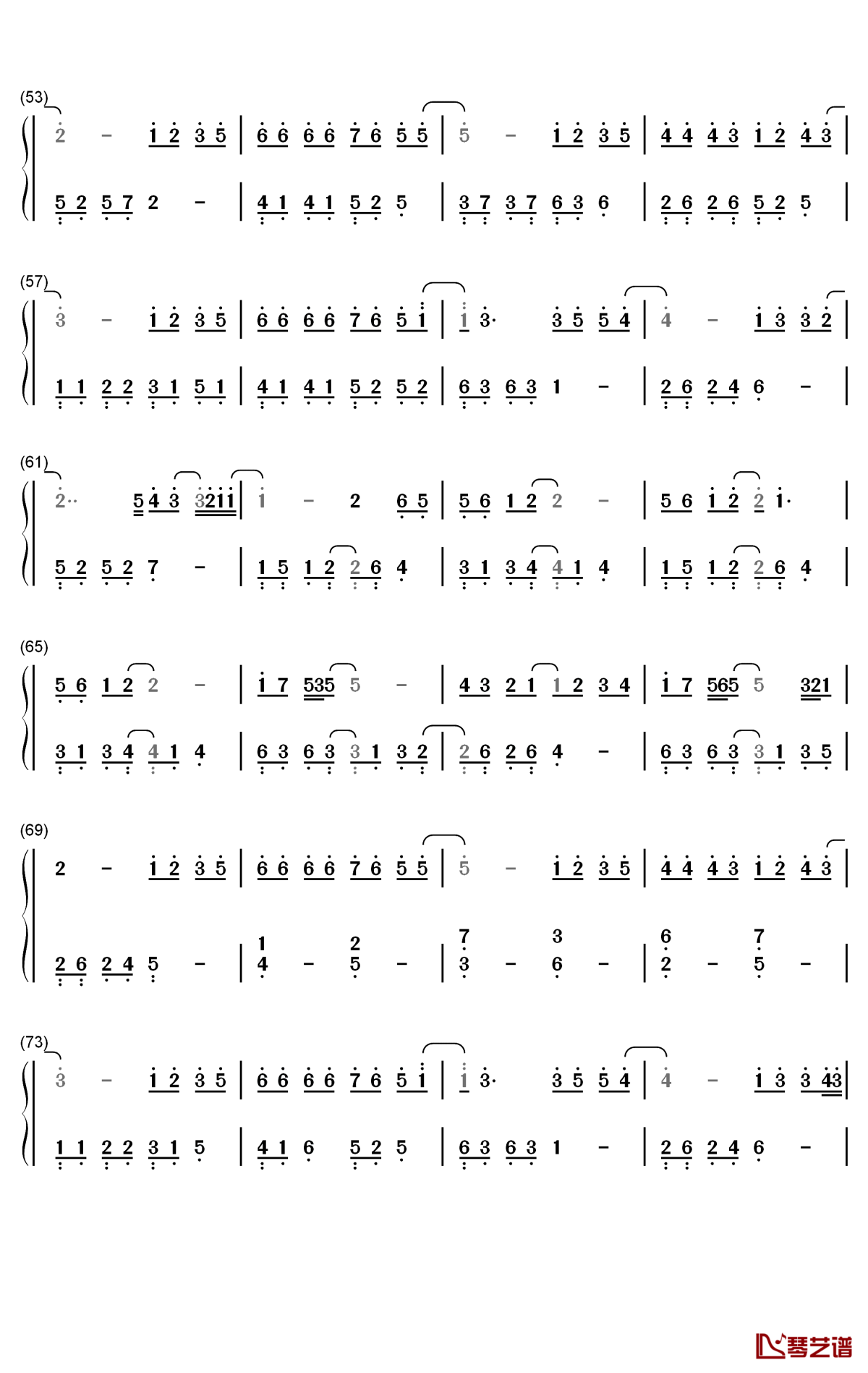 相信爱钢琴简谱-数字双手-周兴哲3