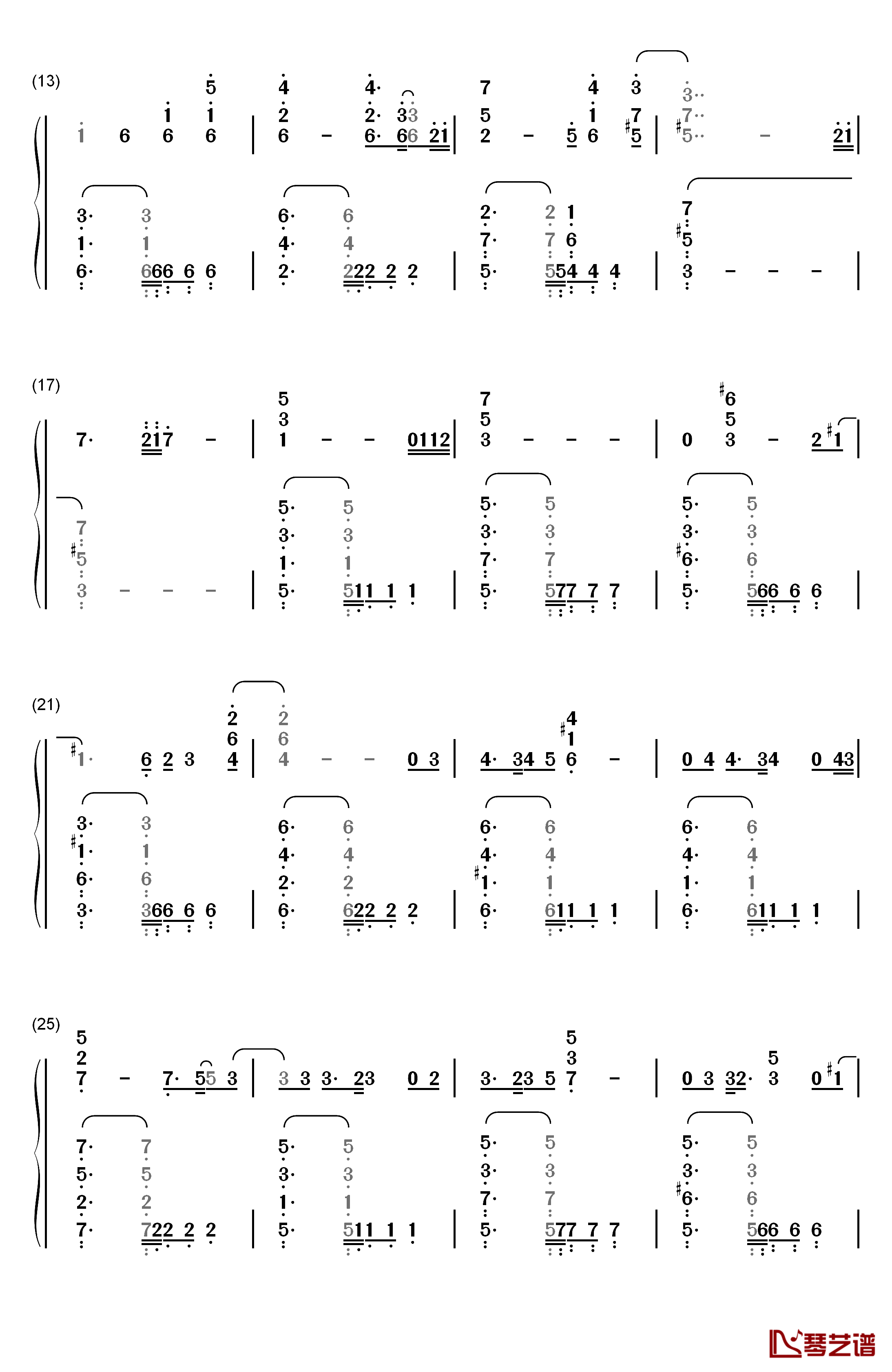 Color Of Your Life钢琴简谱-数字双手-Michal Szpak2