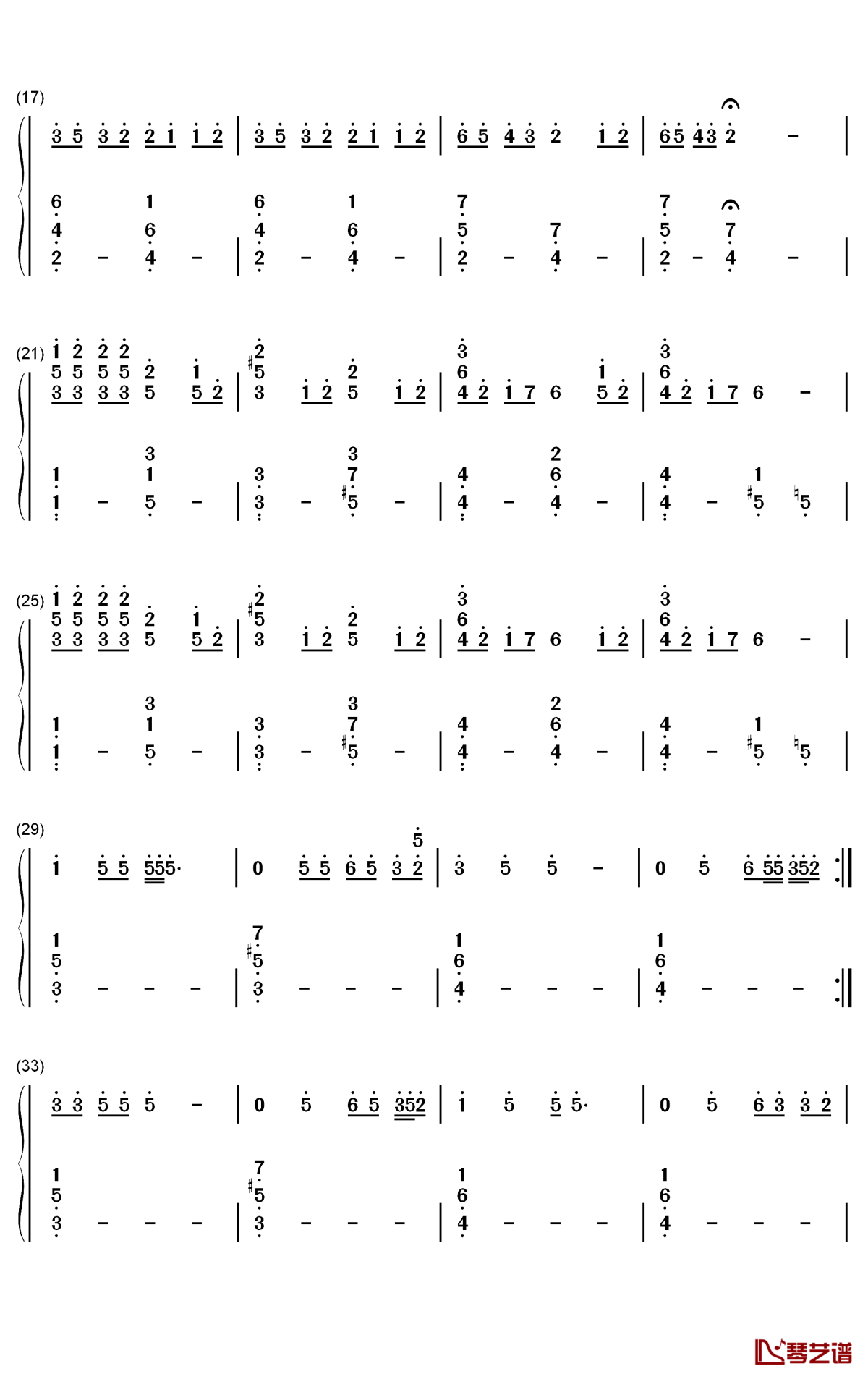 Moral of the Story钢琴简谱-Ashe歌曲-数字双手曲谱2