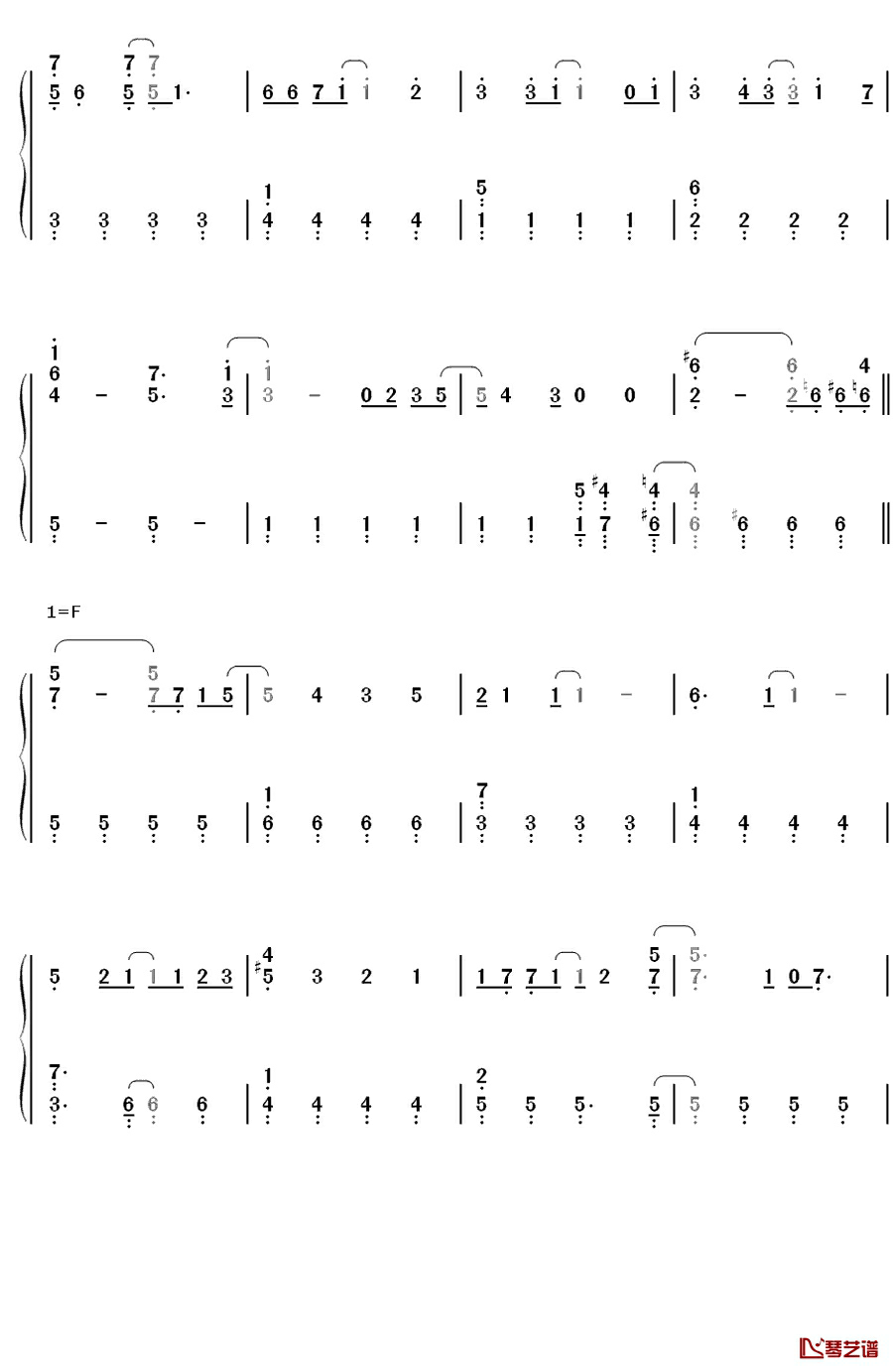 オーマイガー！钢琴简谱-数字双手-NMB484