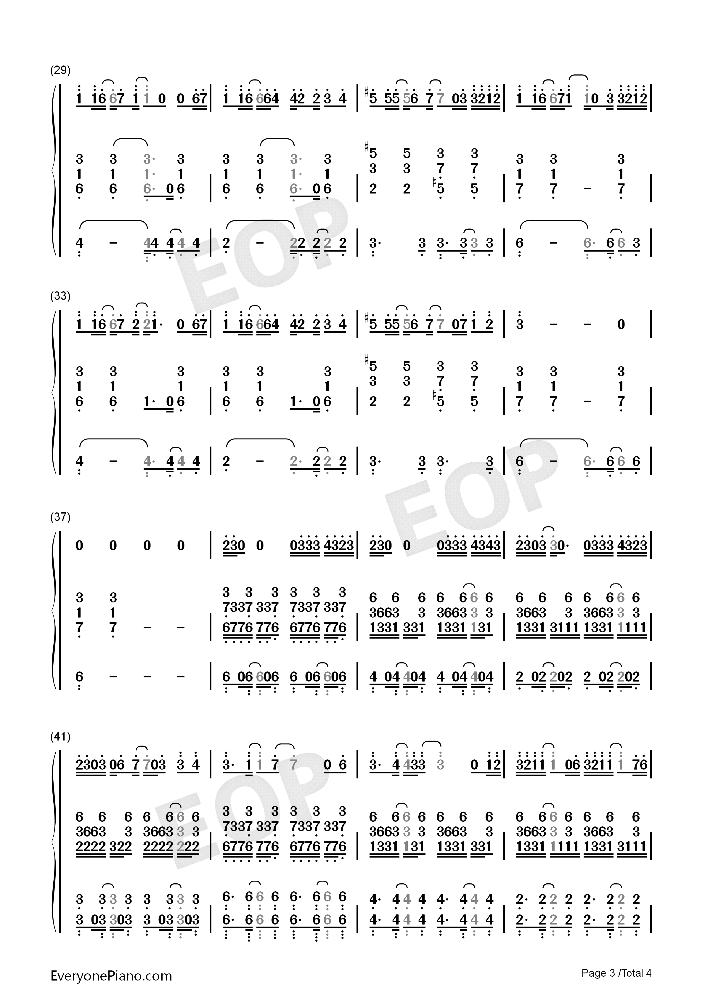 A.I.N.Y.钢琴简谱-邓紫棋演唱3