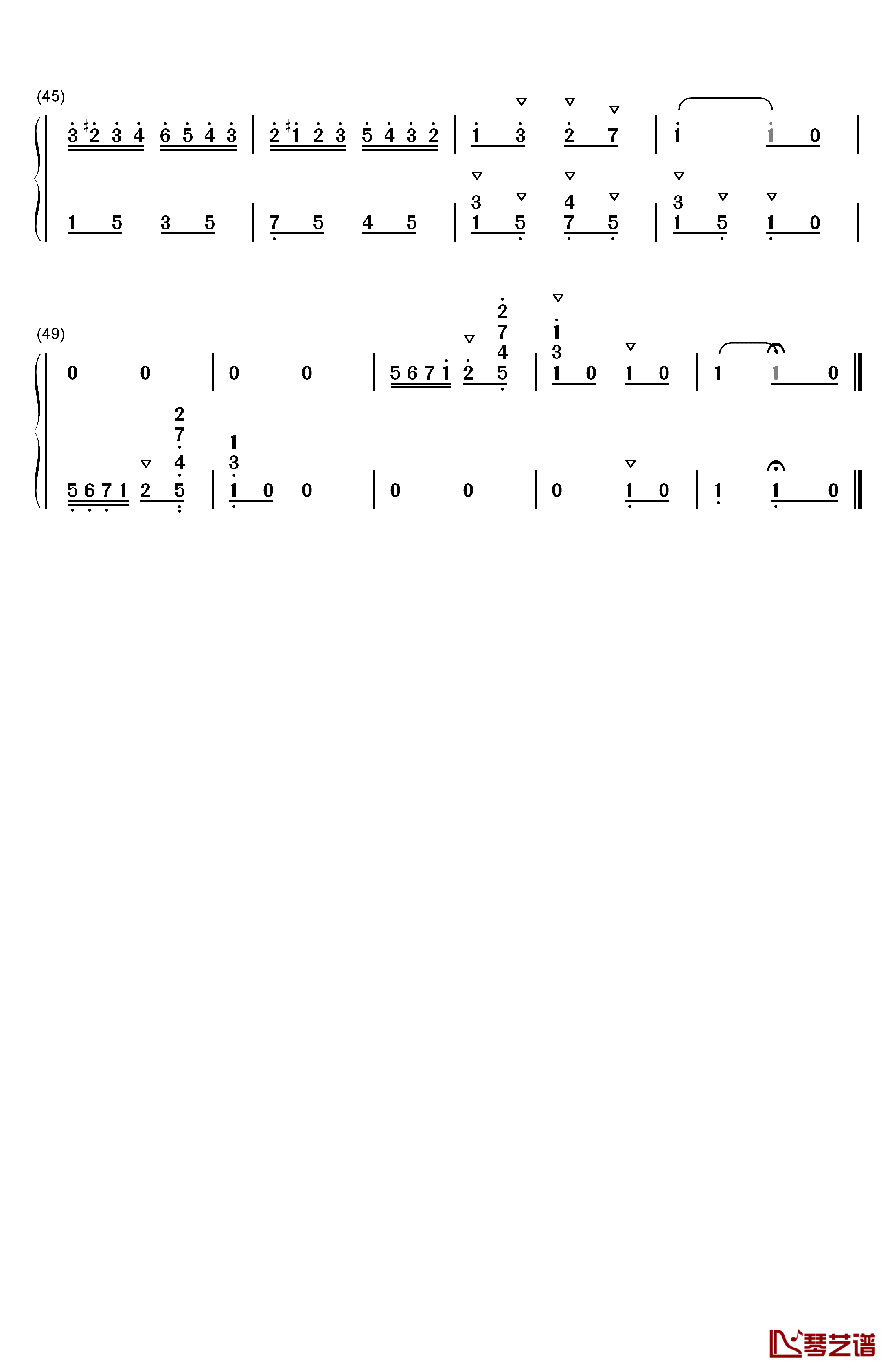 淘气小鬼骑在马背上钢琴简谱-数字双手-未知3