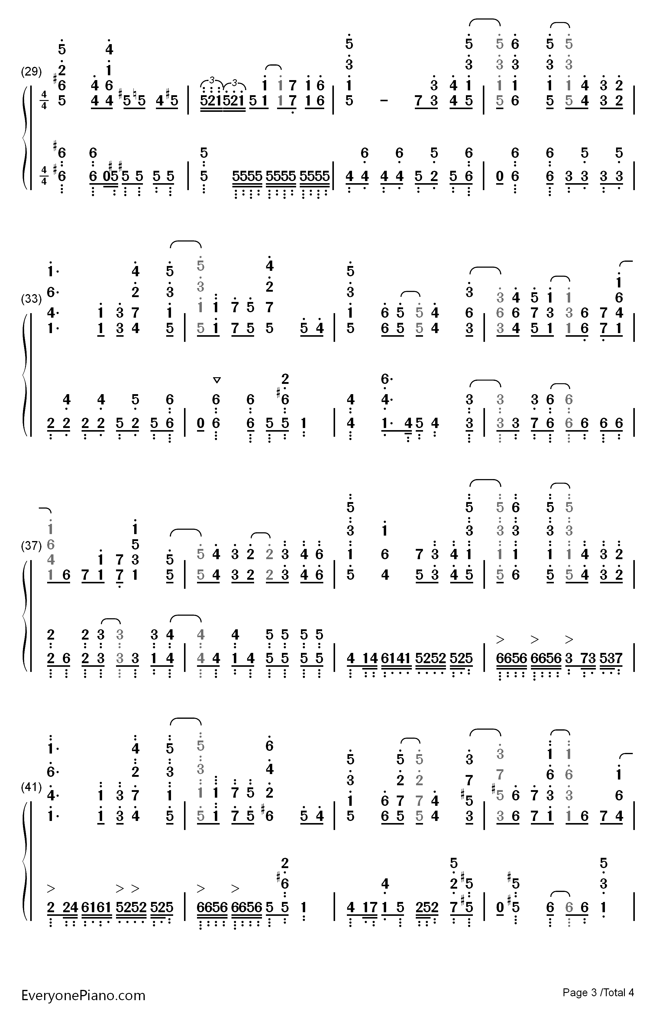 1st Love Story钢琴简谱-数字双手-Luce Twinkle Wink☆3