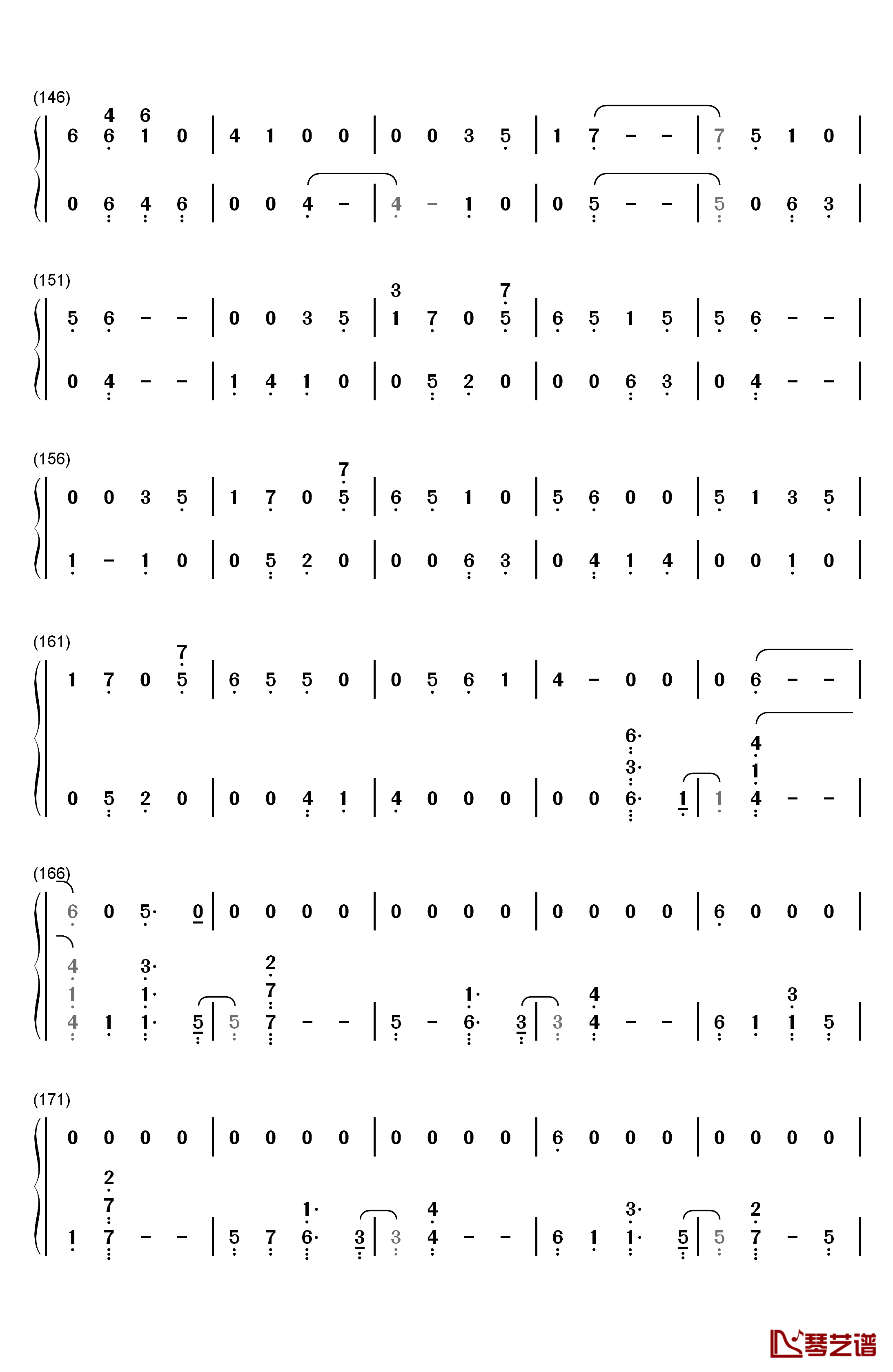 Don't Give In钢琴简谱-数字双手-Snow Patrol6