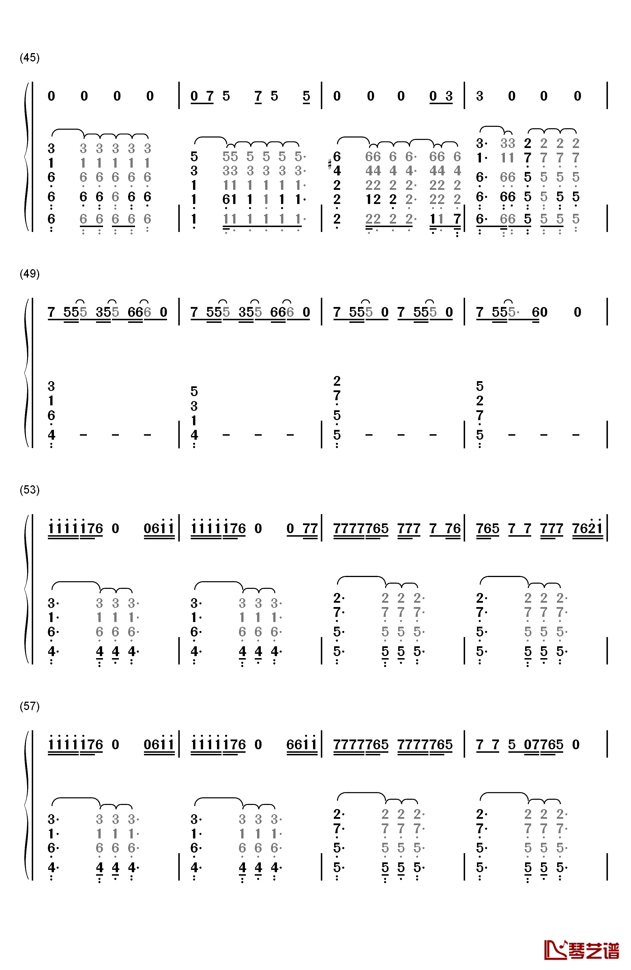 Good for You钢琴简谱-数字双手-Selena Gomez4