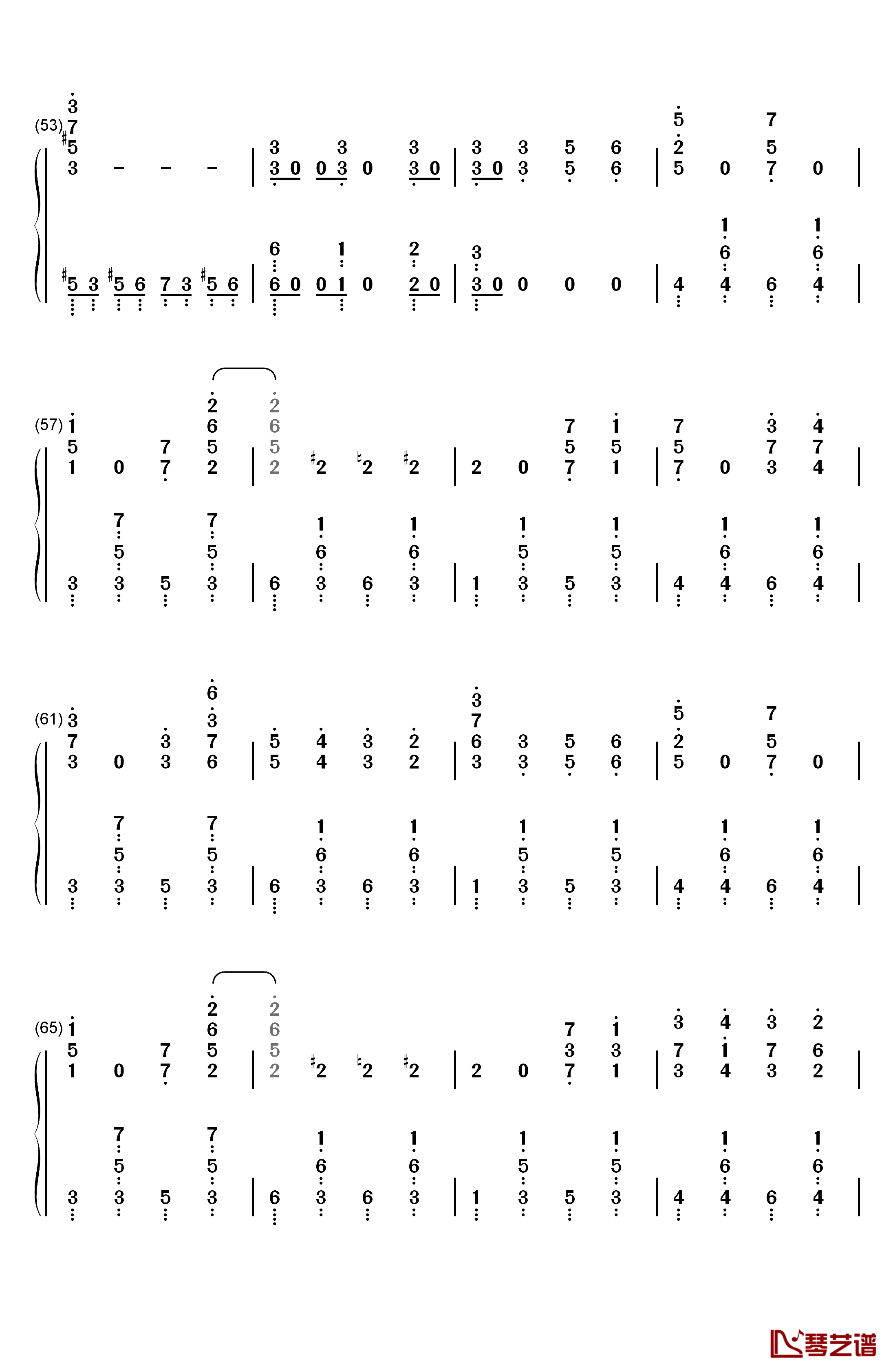 Jingo Jungle钢琴简谱-数字双手-MYTH & ROID4