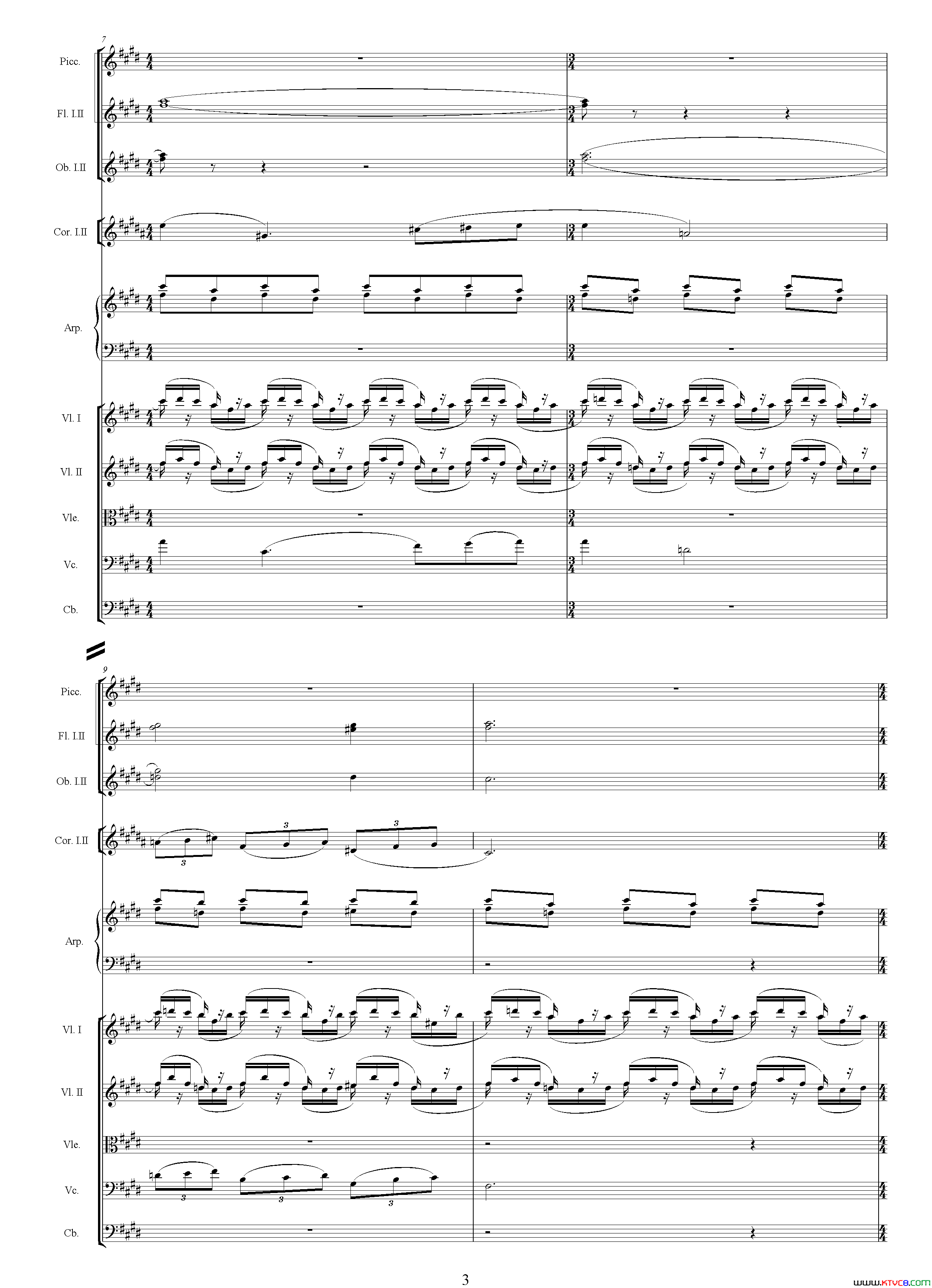 如意影片《如意》主题曲、总谱简谱1