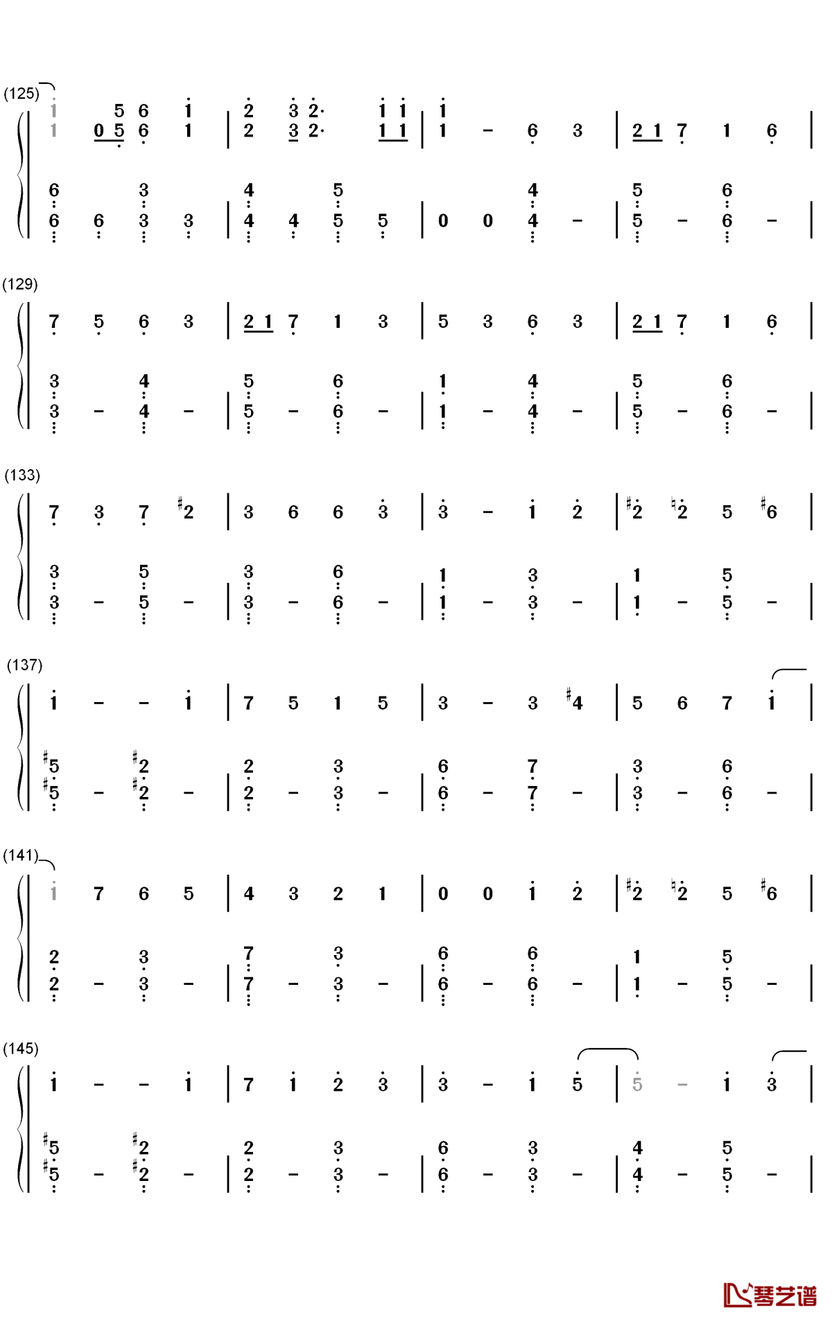 馬と鹿钢琴简谱-数字双手-米津玄师7