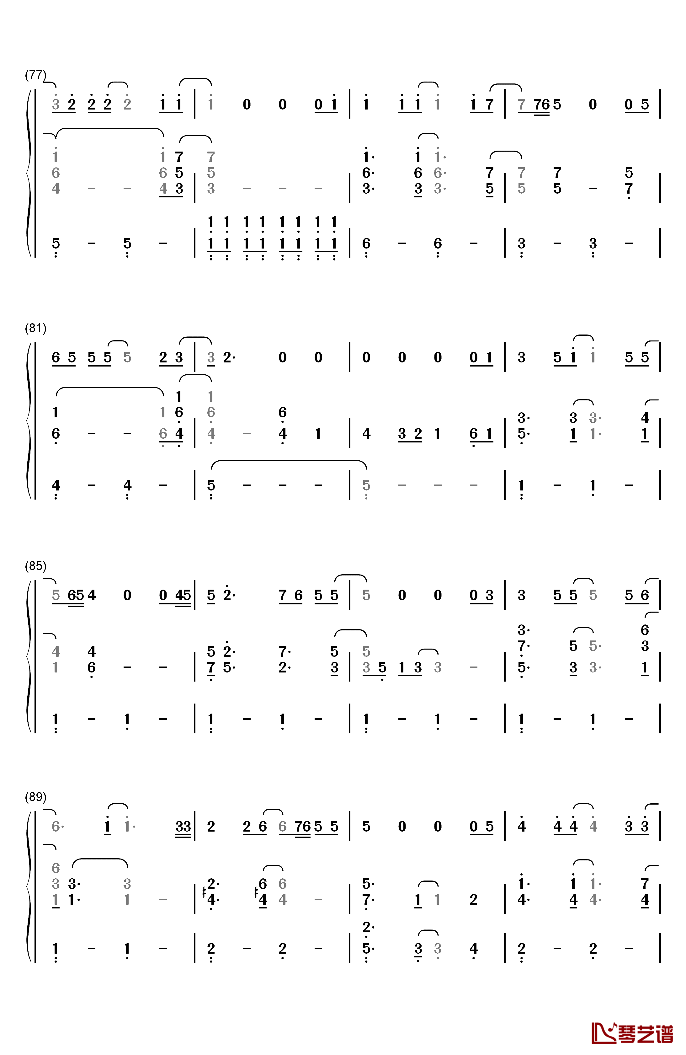 Sometimes When We Touch钢琴简谱-数字双手-Dan Hill6