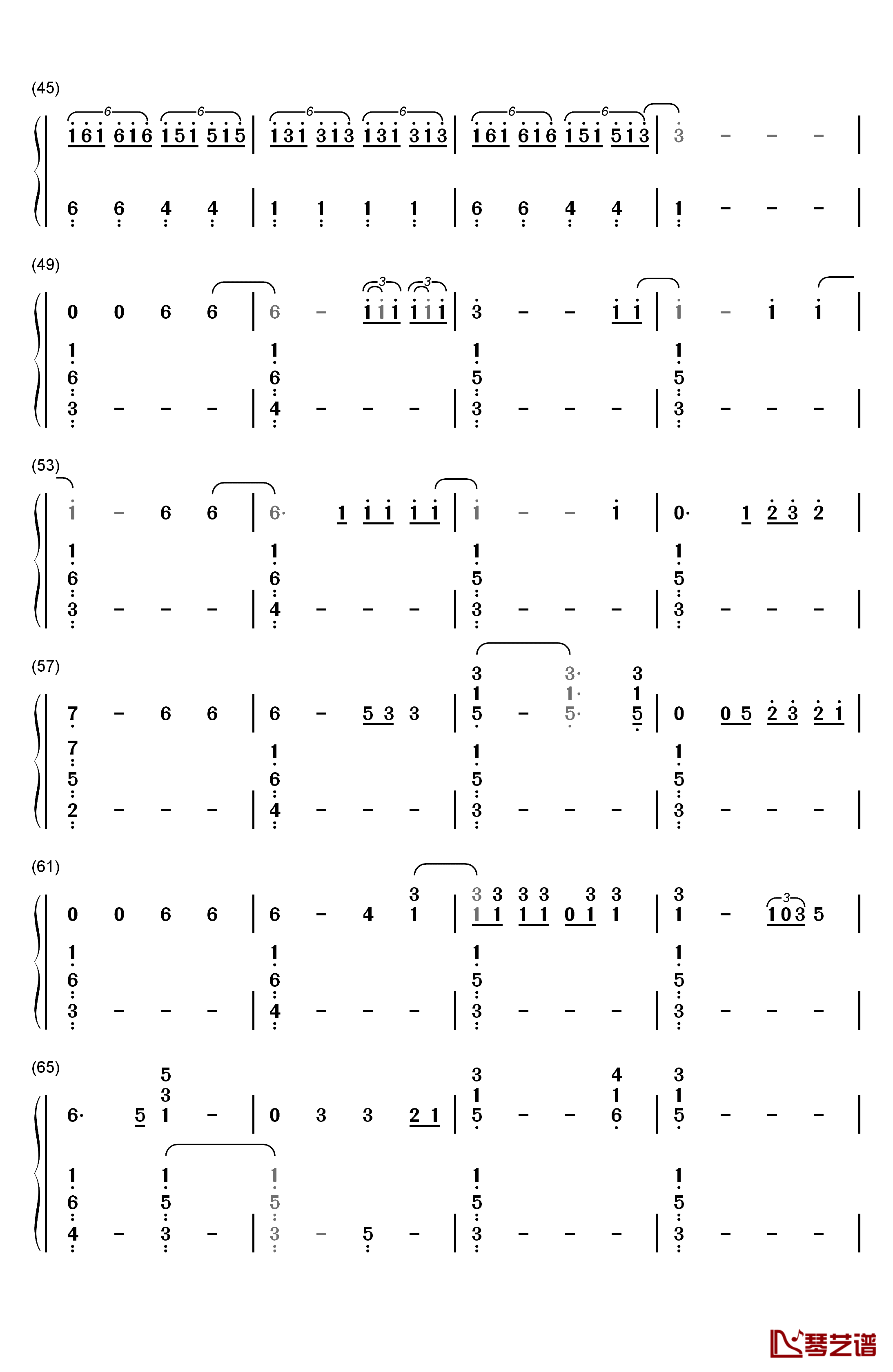 Ophelia钢琴简谱-数字双手-The Lumineers3