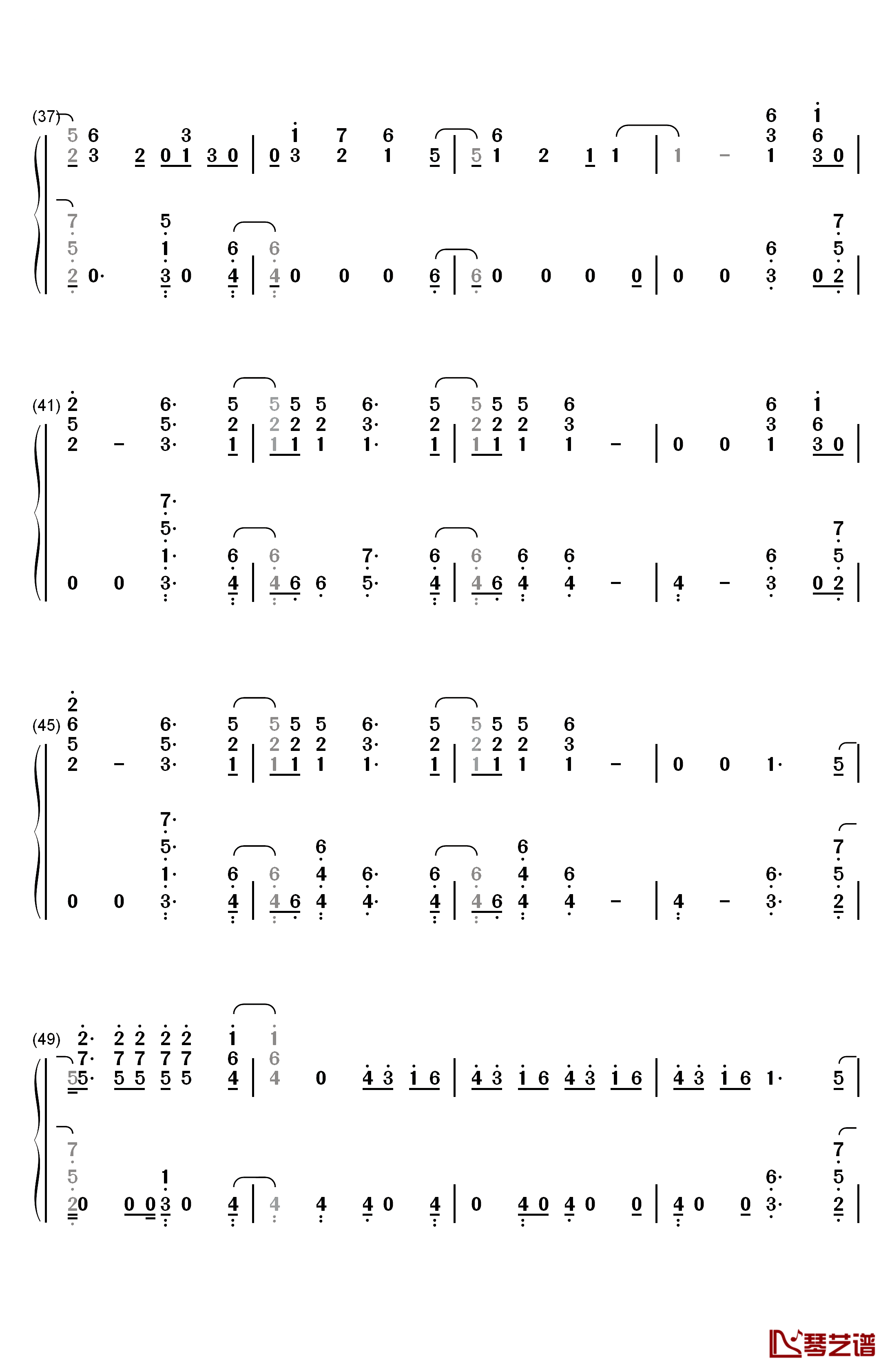 Don't Go Breaking My Heart钢琴简谱-数字双手-Backstreet Boys3