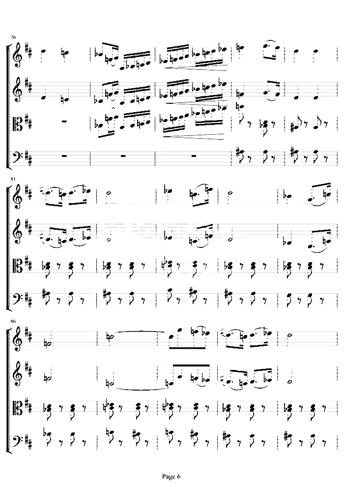 弦乐四重奏《卡门序曲》简谱1
