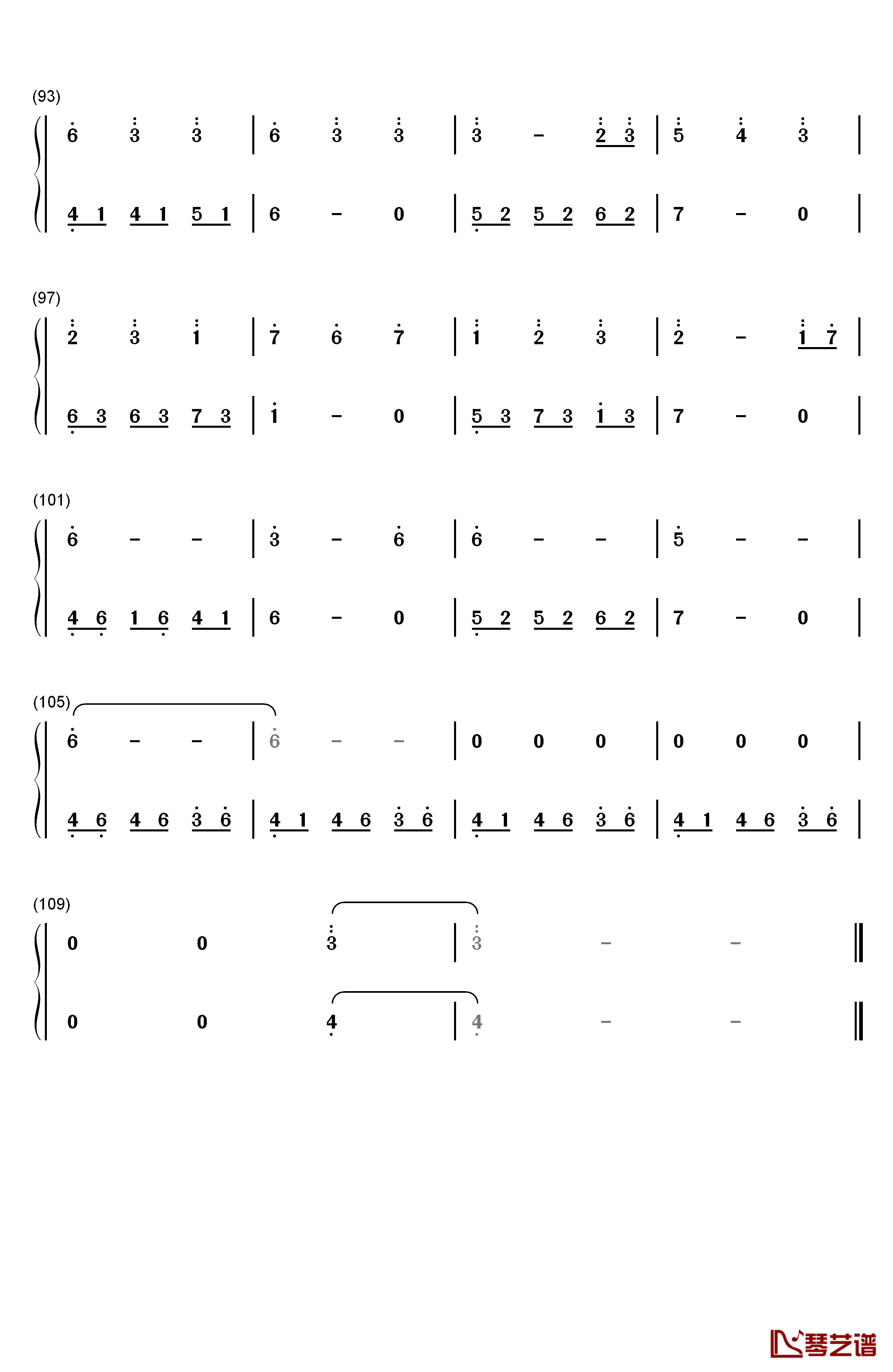 Raindrops钢琴简谱-数字双手-S.E.N.S5