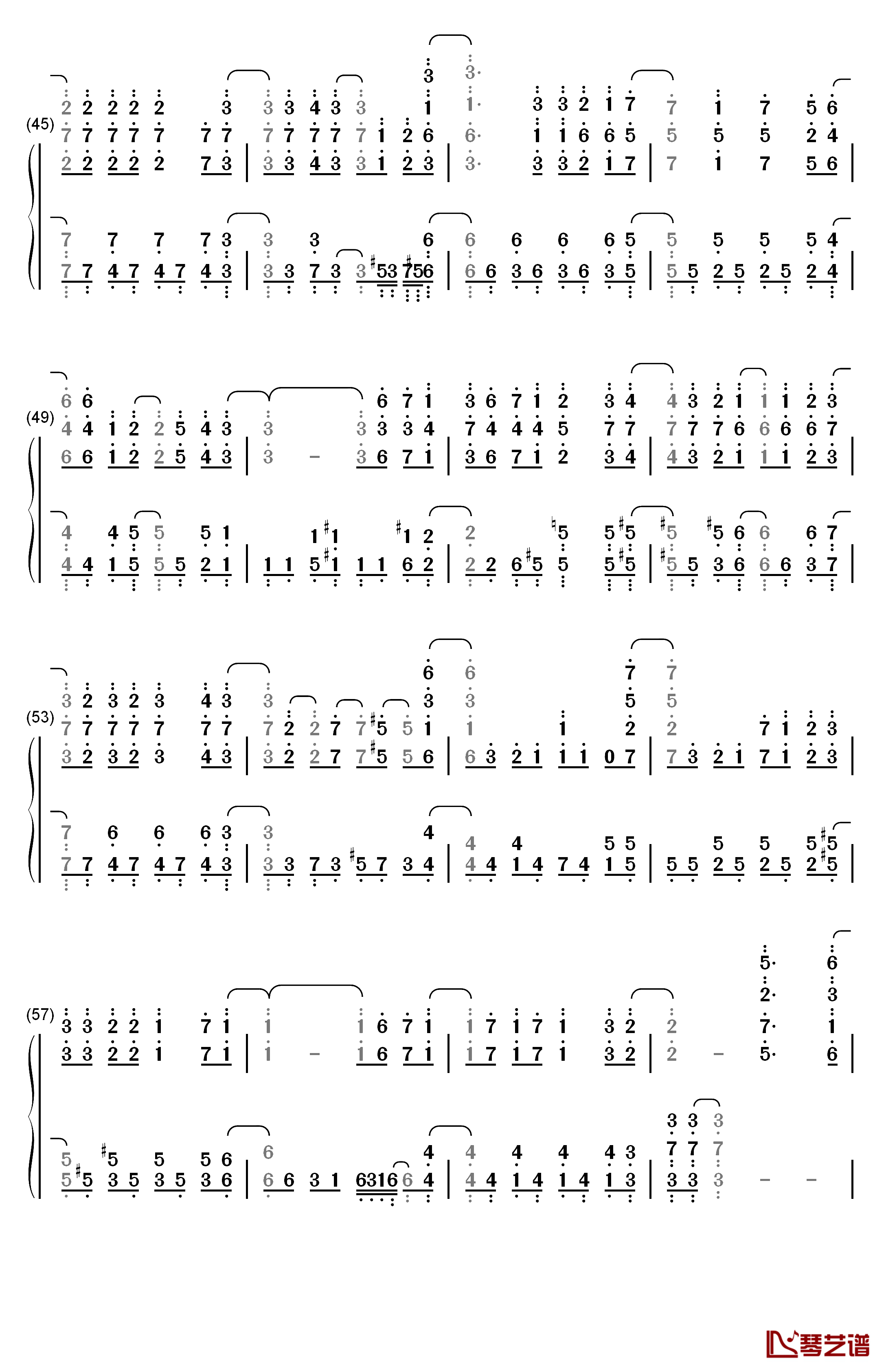 サクリファイス钢琴简谱-数字双手-mafumafu4