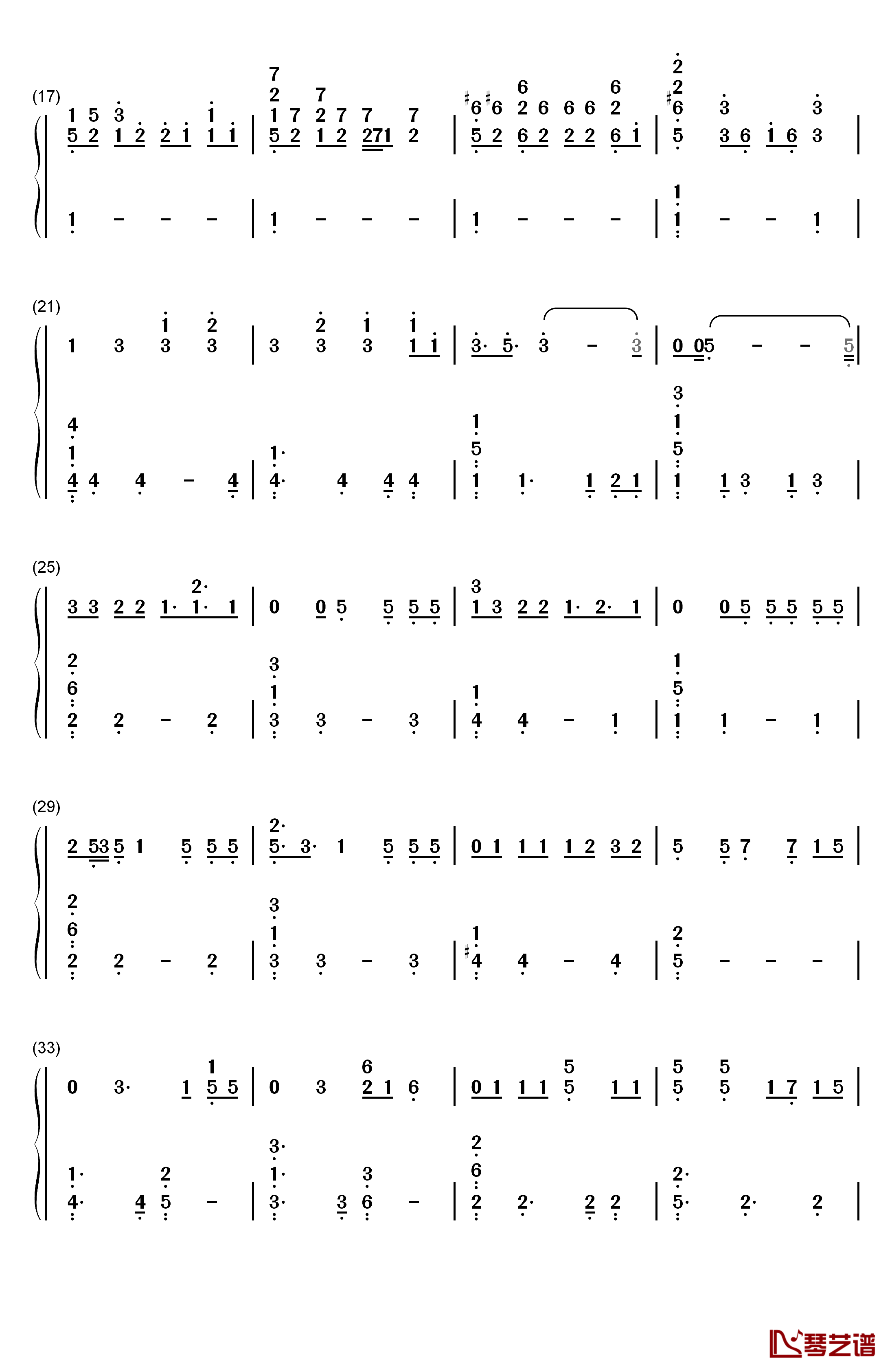 YES or YES钢琴简谱-数字双手-TWICE2