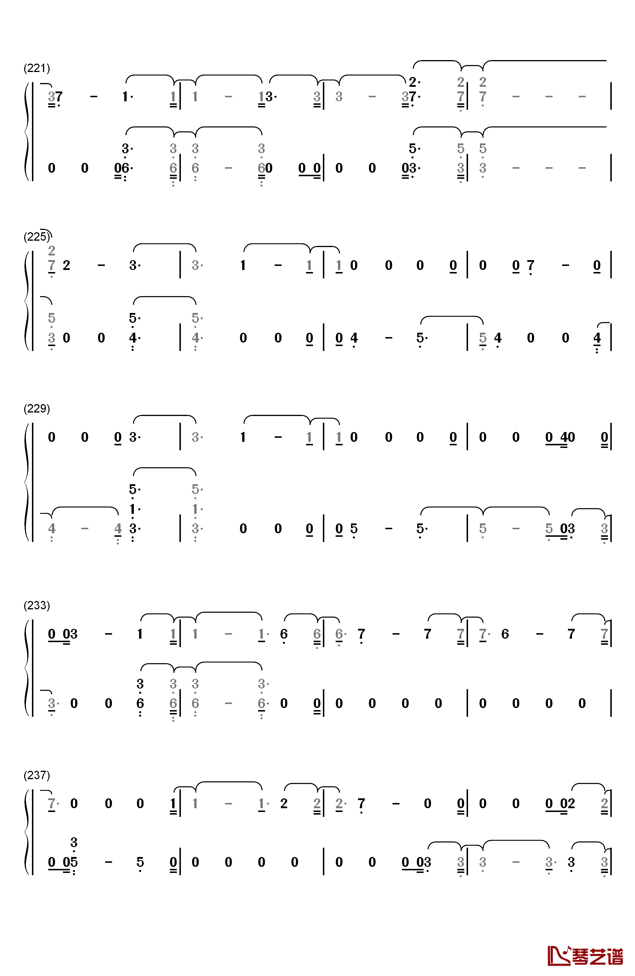 Crystal Snow钢琴简谱-数字双手-防弹少年团12