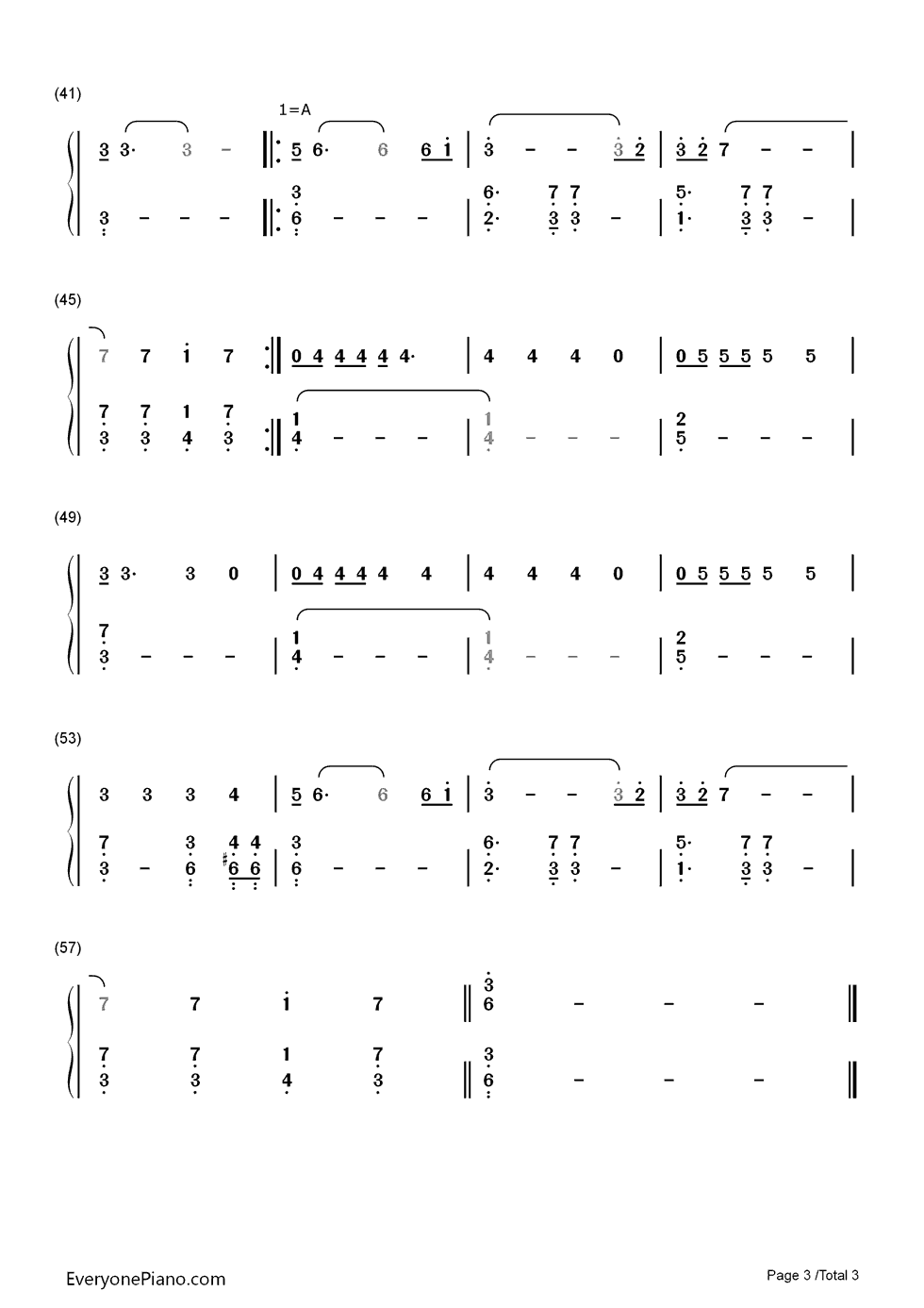 Mutter钢琴简谱-数字双手-Rammstein3