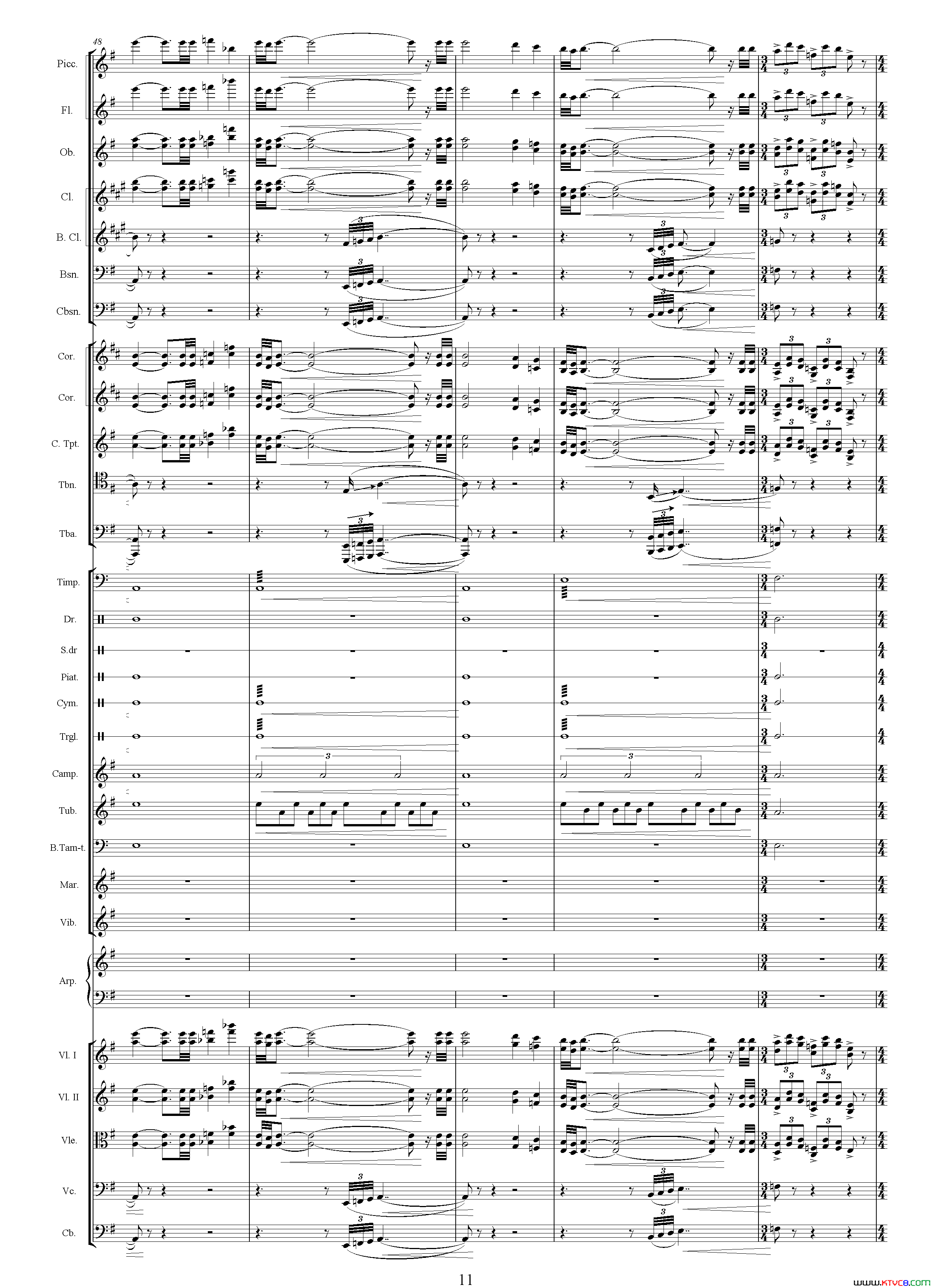 朱元璋还乡电视剧《传奇皇帝朱元璋》主题音乐总谱简谱1