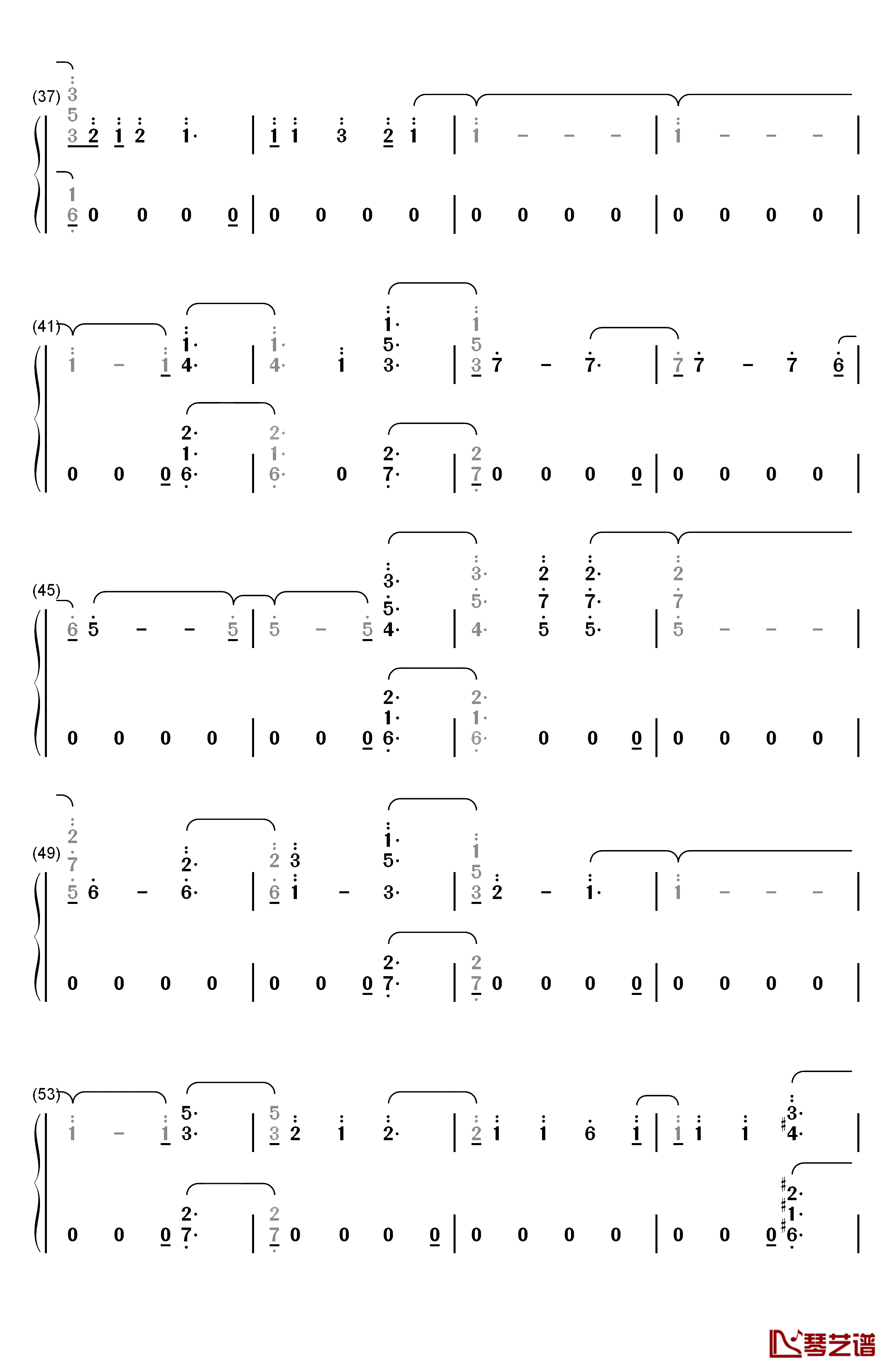 Nice For What钢琴简谱-数字双手-Drake3