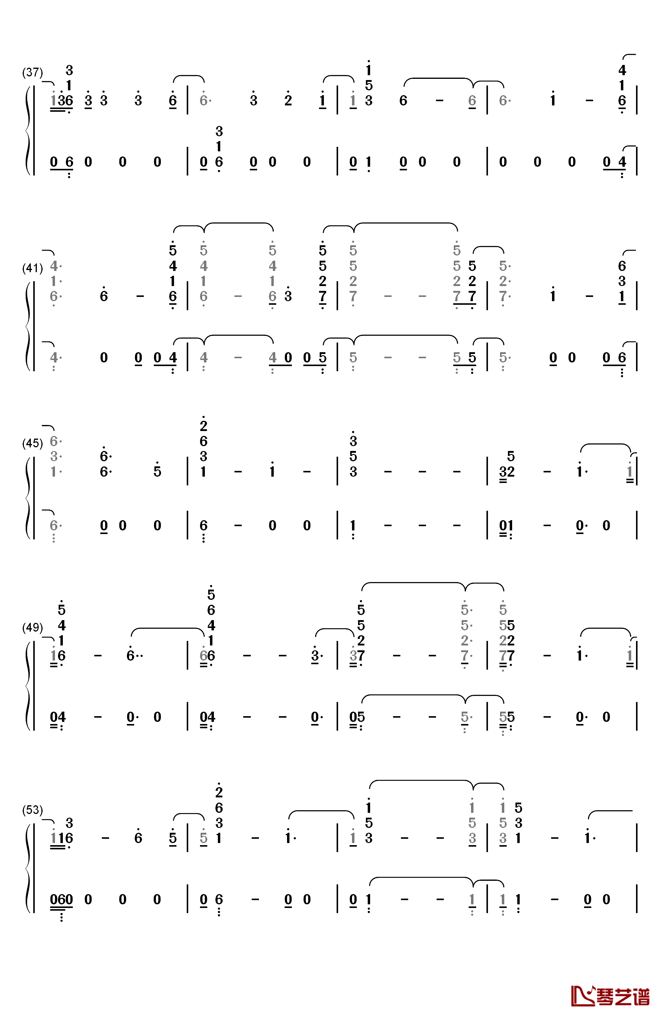 Hopeless钢琴简谱-数字双手-Halsey3