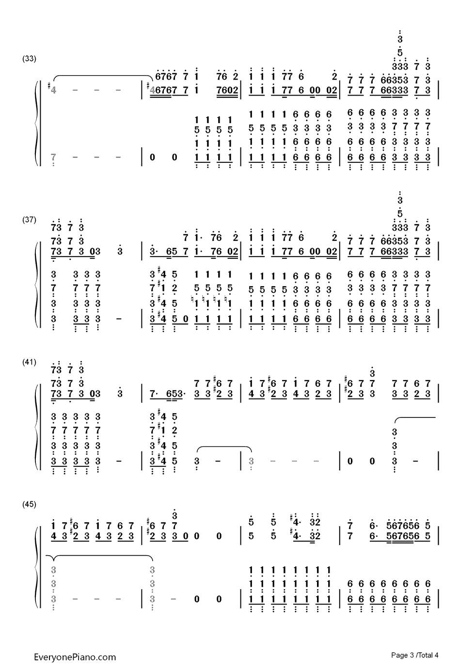 Emperor's New Clothes钢琴简谱-数字双手-Panic! at the Disco3