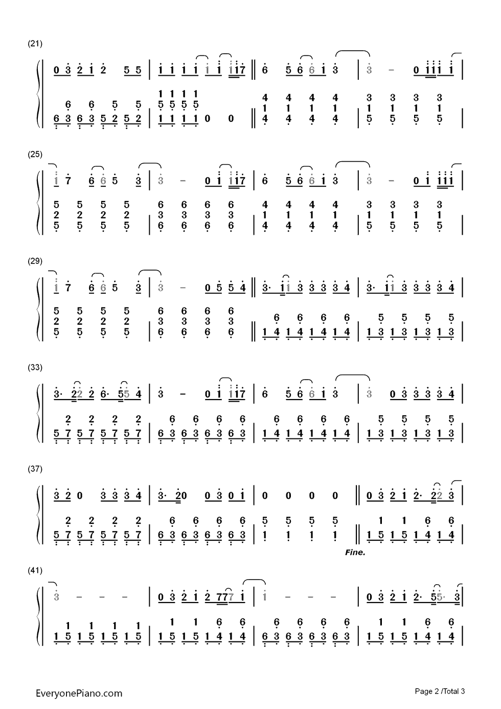 Up钢琴简谱-数字双手-Olly Murs2