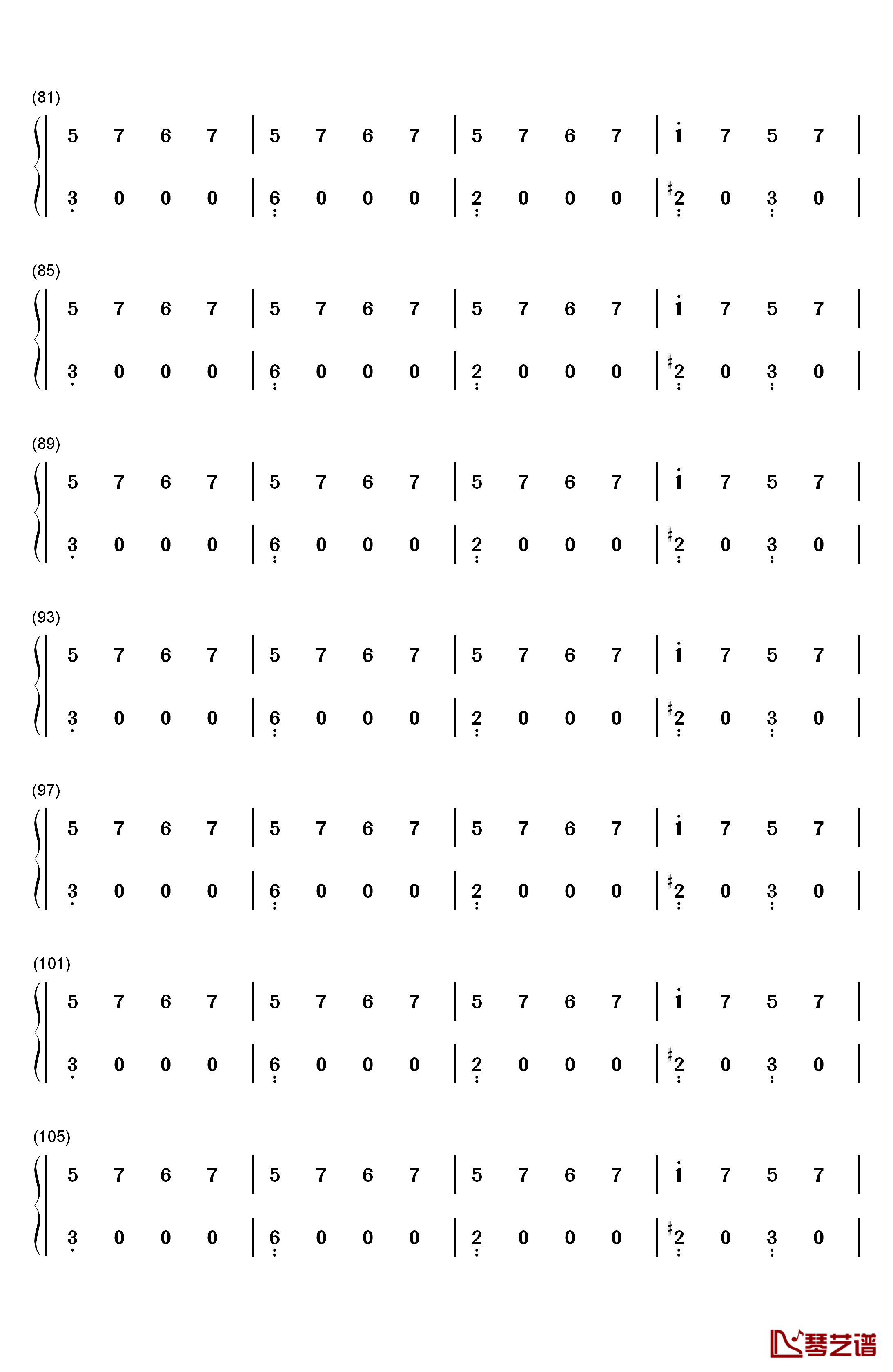 Bank Account钢琴简谱-数字双手-21 Savage4