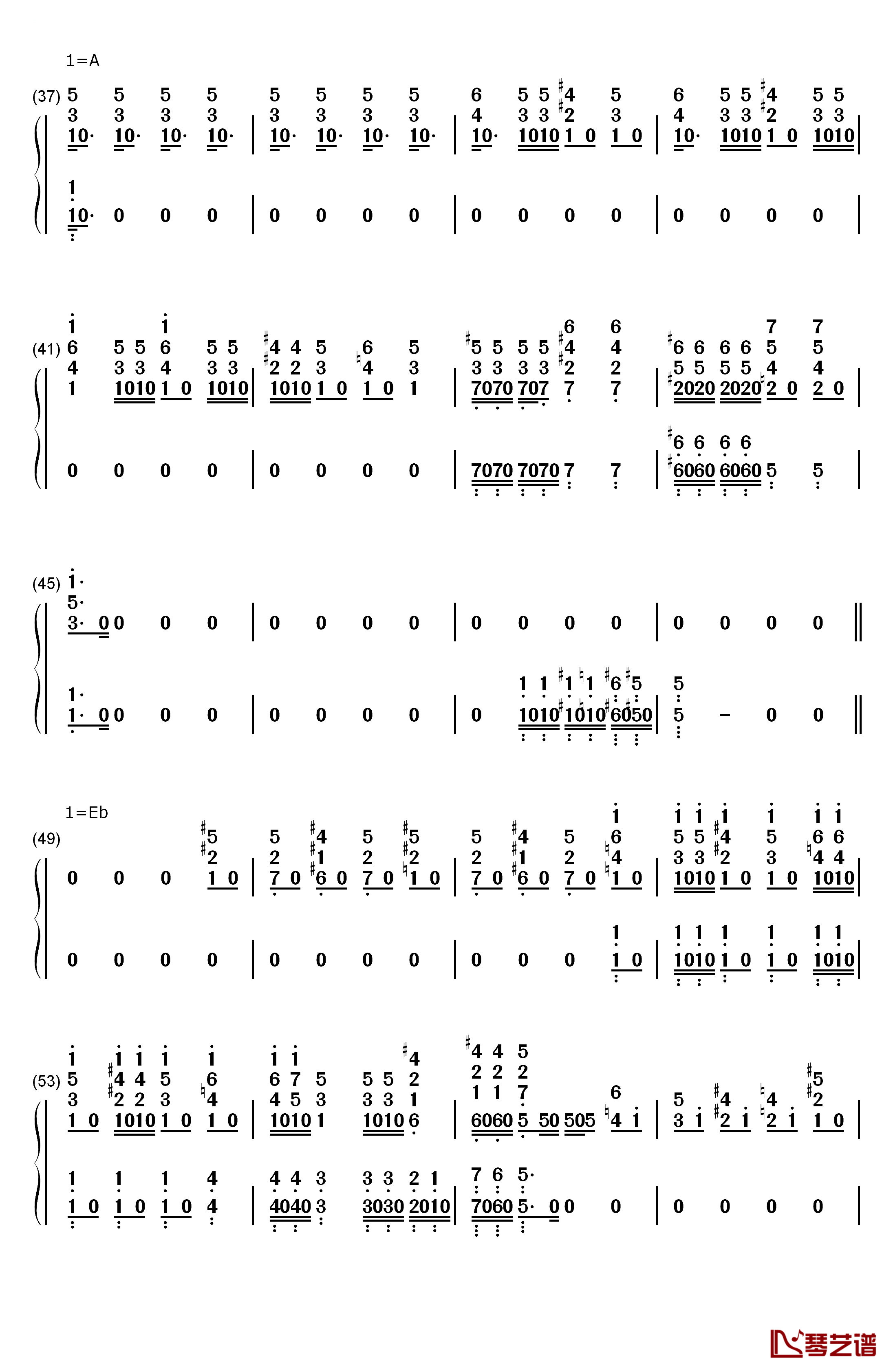 Bohemian Rhapsody钢琴简谱-数字双手-Queen3