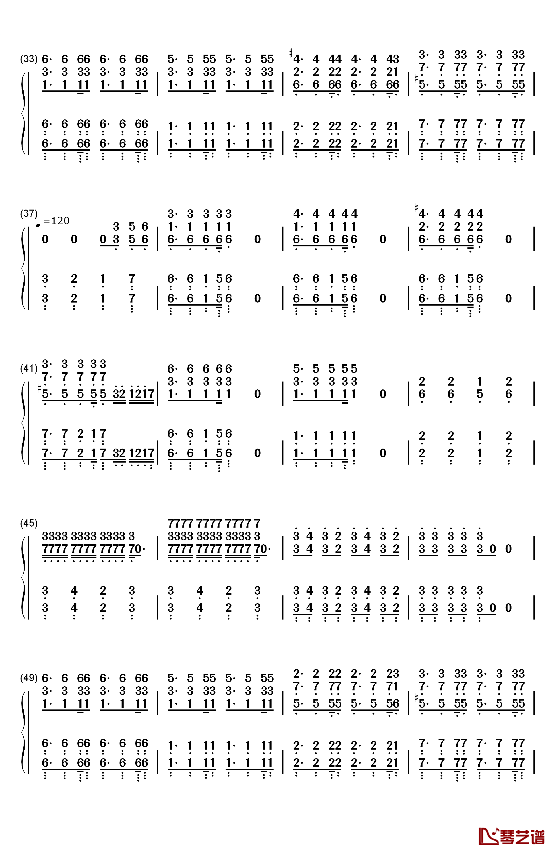 张士超你到底把我家钥匙放在哪里了钢琴简谱-数字双手-上海彩虹室内合唱团3