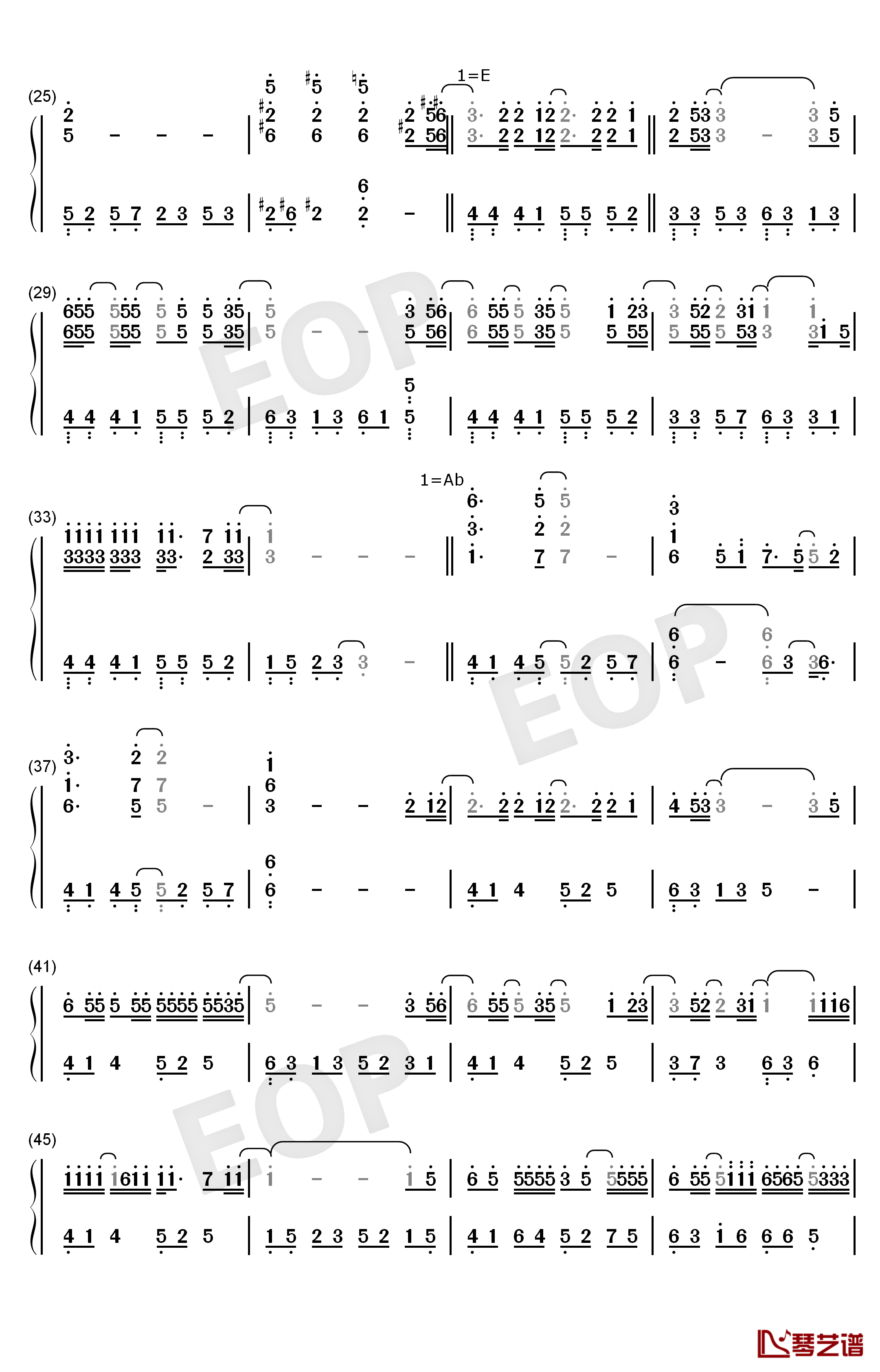 僕が死のうと思ったのは钢琴简谱-数字双手-中岛美嘉2